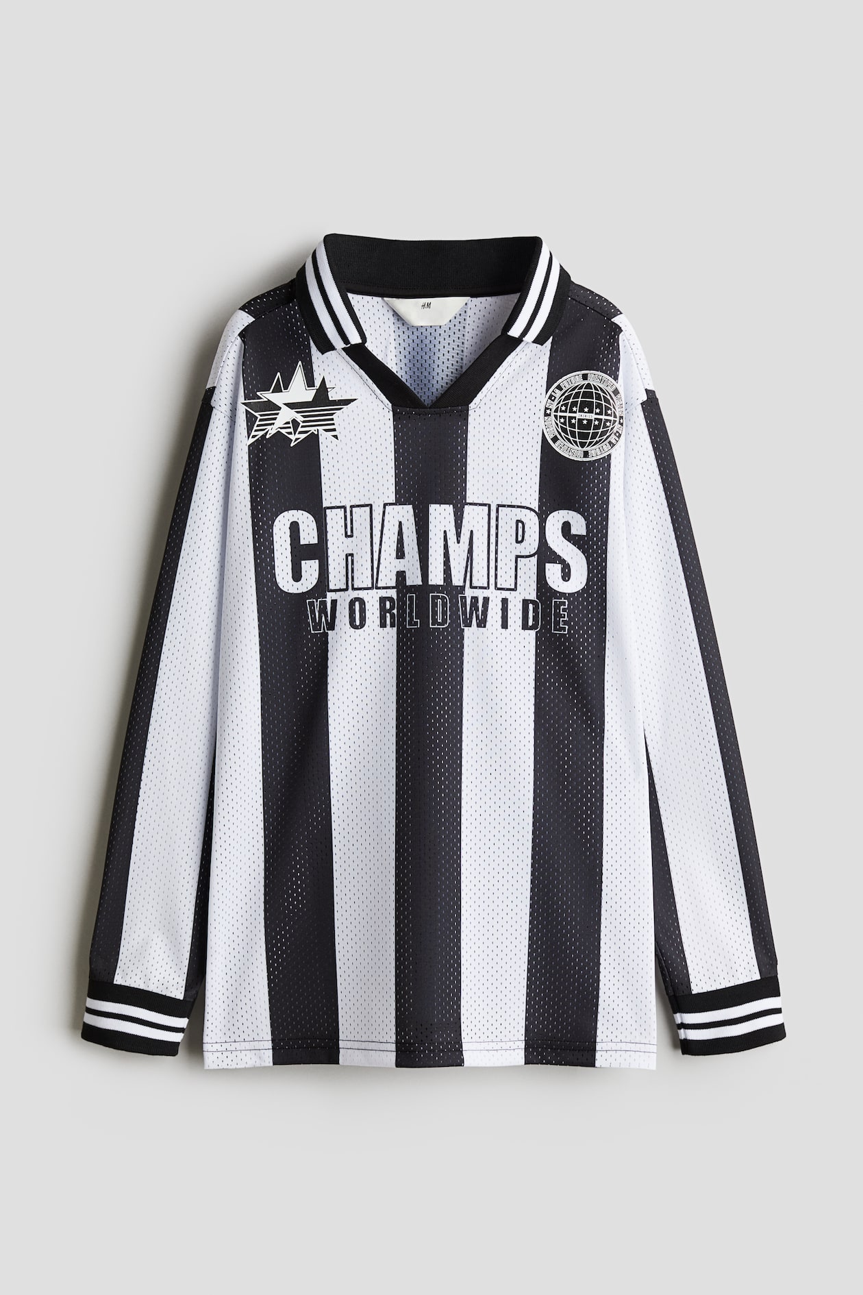 Long-sleeved football shirt Black/Champs Kids H&M IN