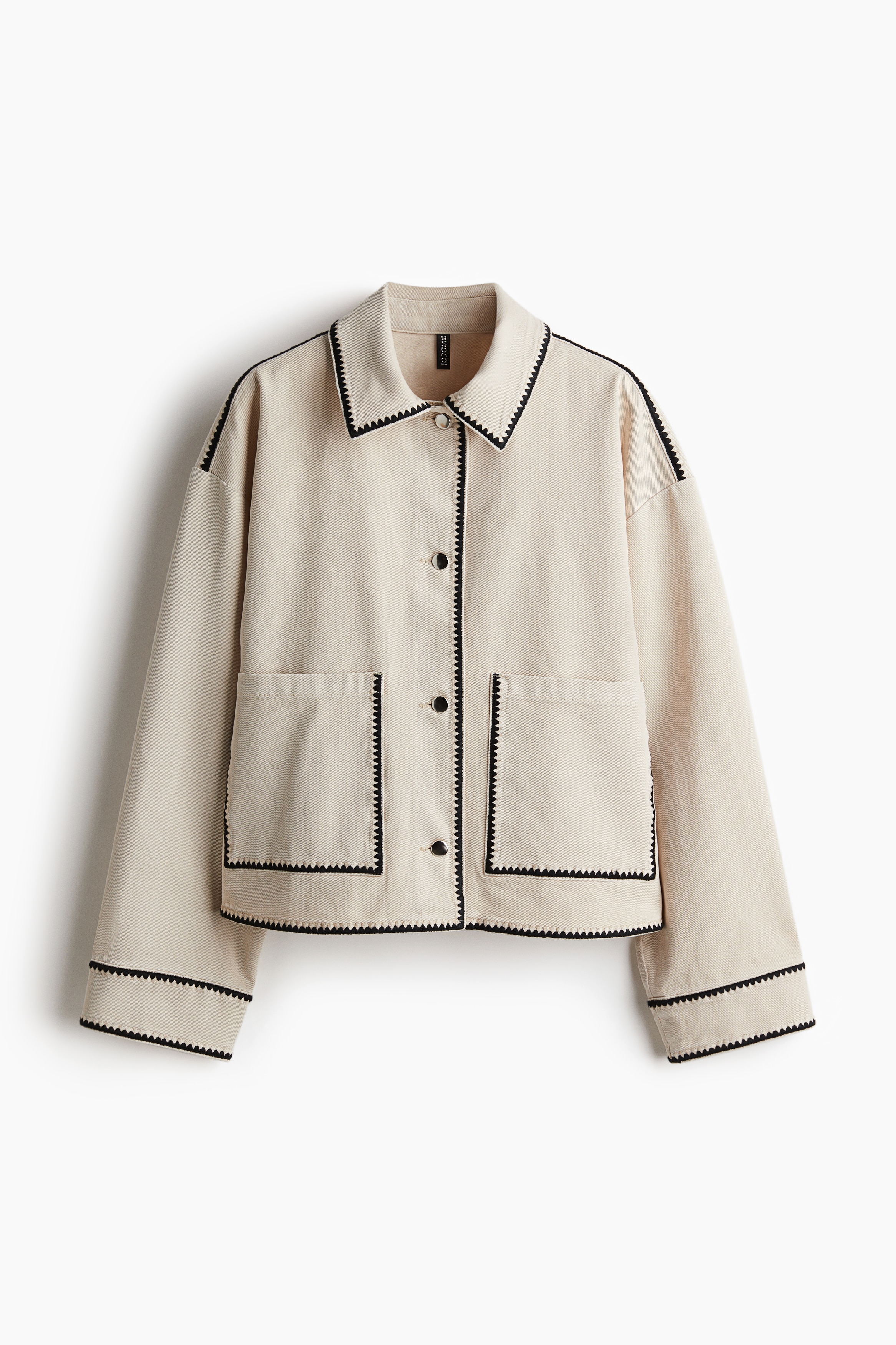 Women's Light beige Cotton Twill Jacket | H&M US