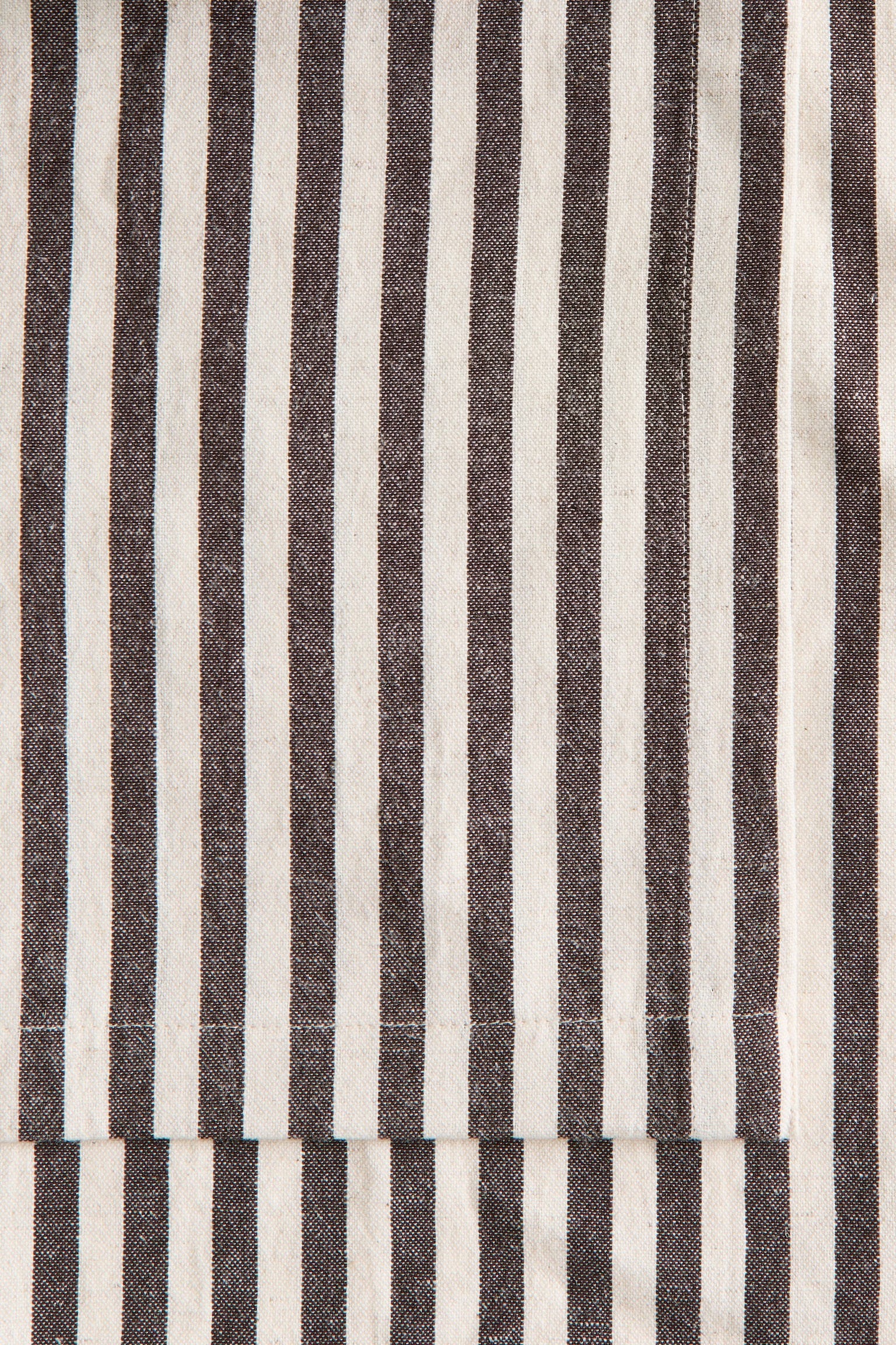 Tovaglia in misto lino - Marrone scuro/righe/Beige/righe - 4