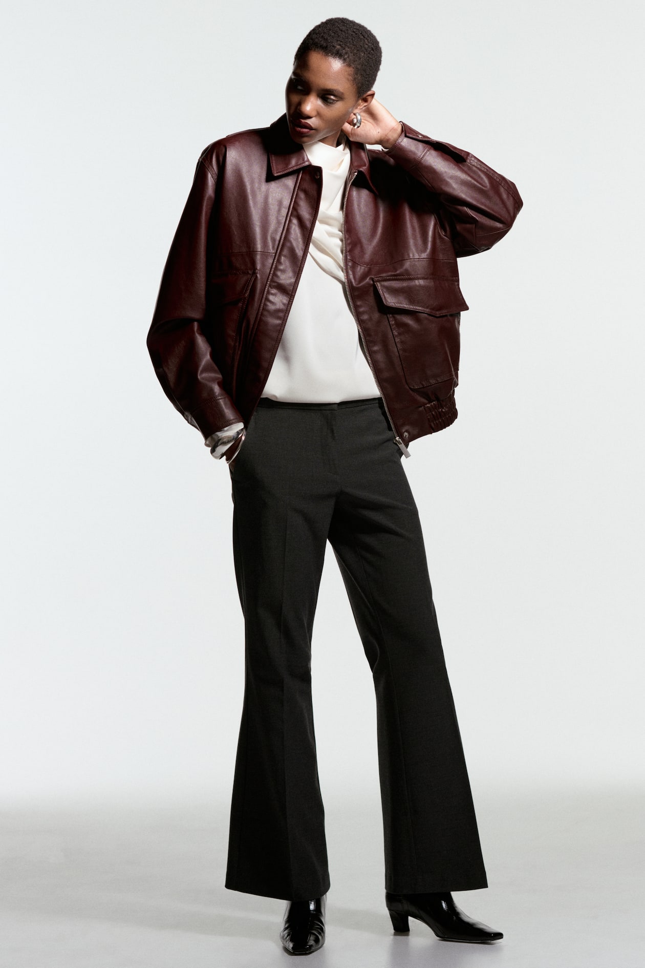 Flared Dress Pants - image 2