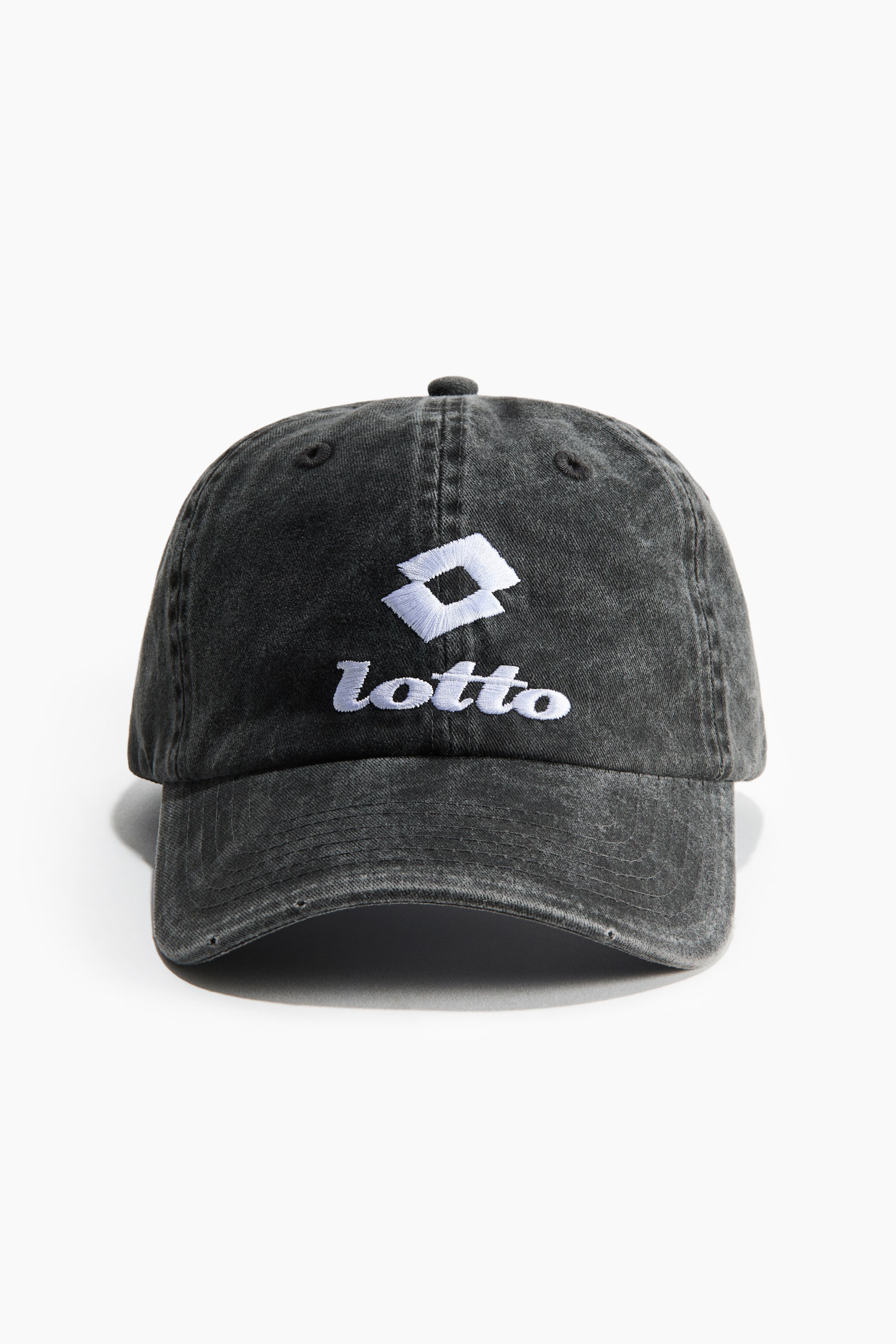 Cotton Twill Cap with Embroidered Motif