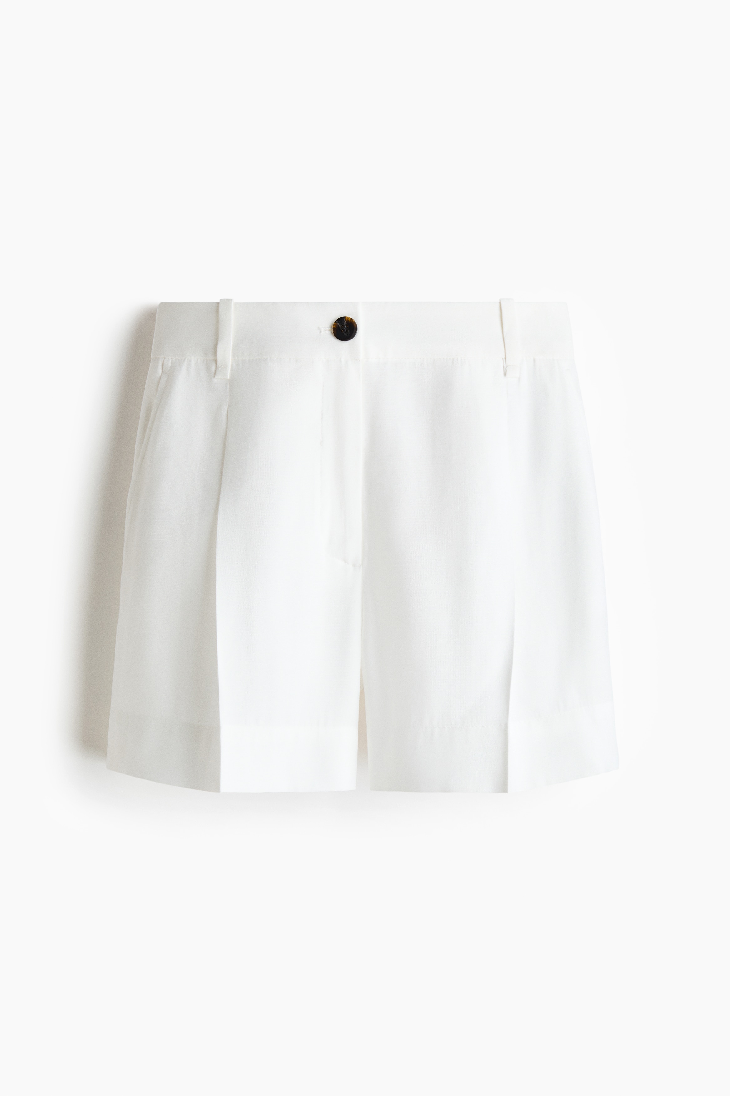 Tailored shorts - White/Black/Beige