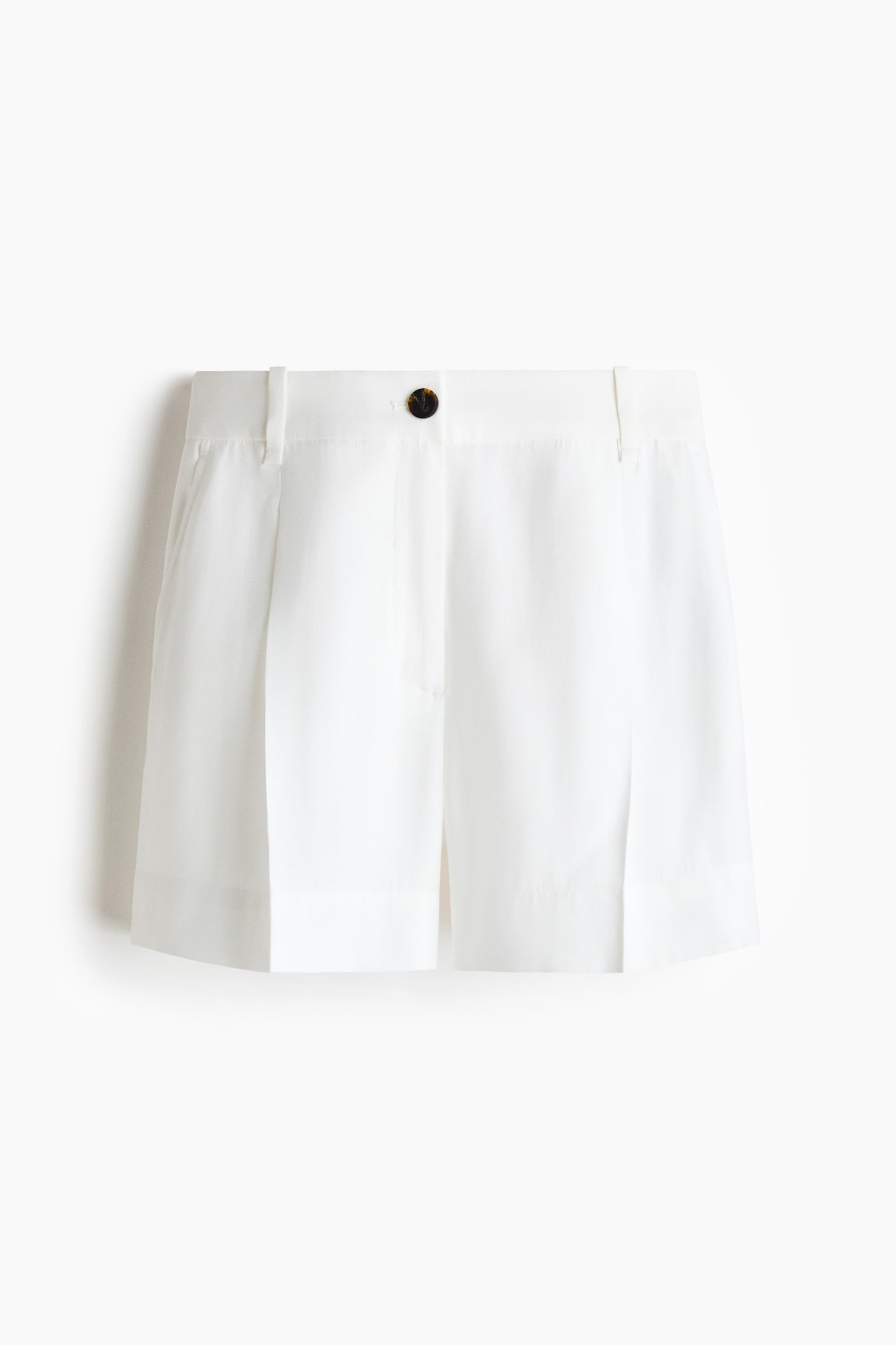 Tailored shorts - White/Black/Beige - 2