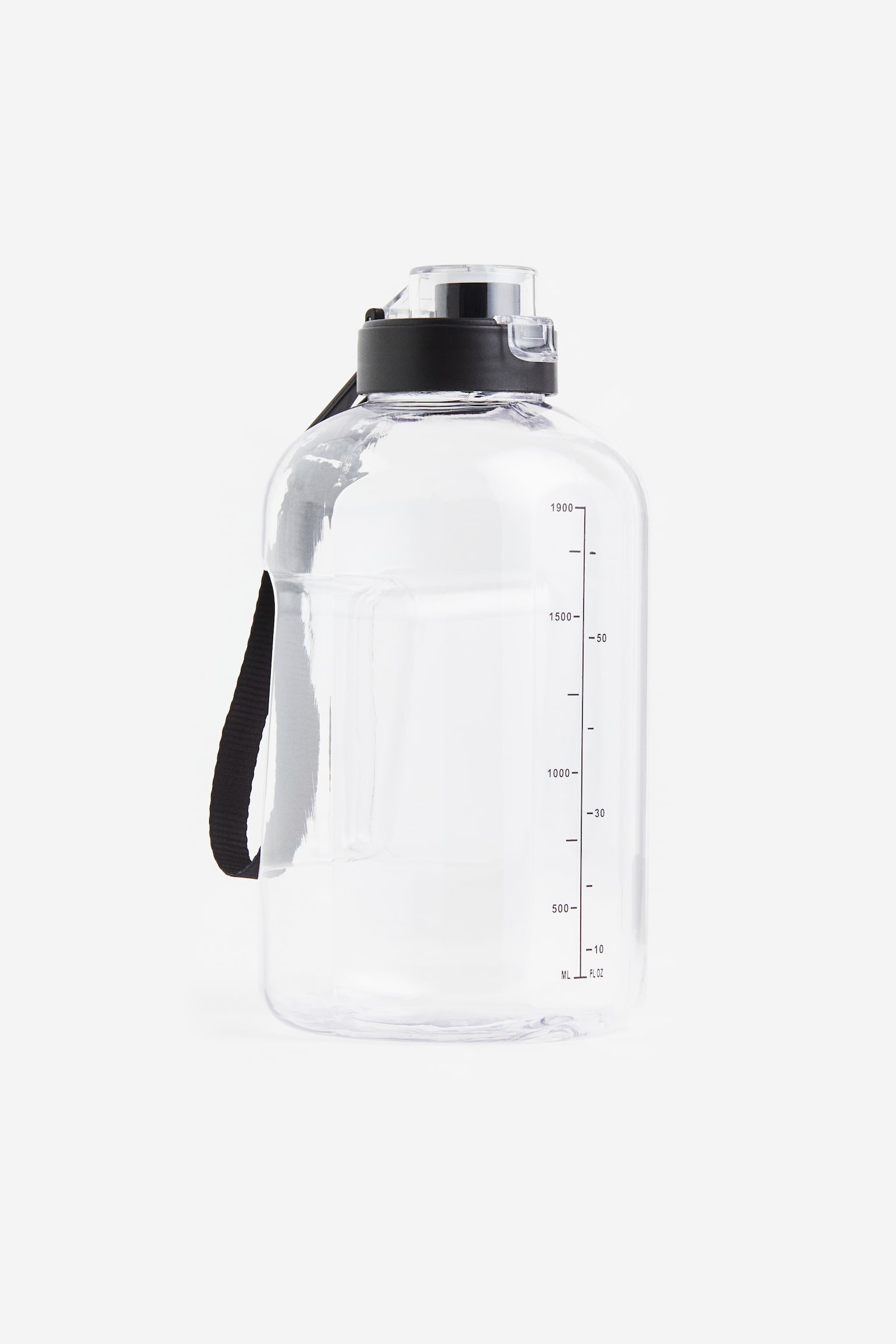 Water Bottle - Transparent/Black - 1