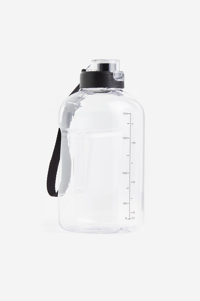Water bottle - Transparent/Black - 1