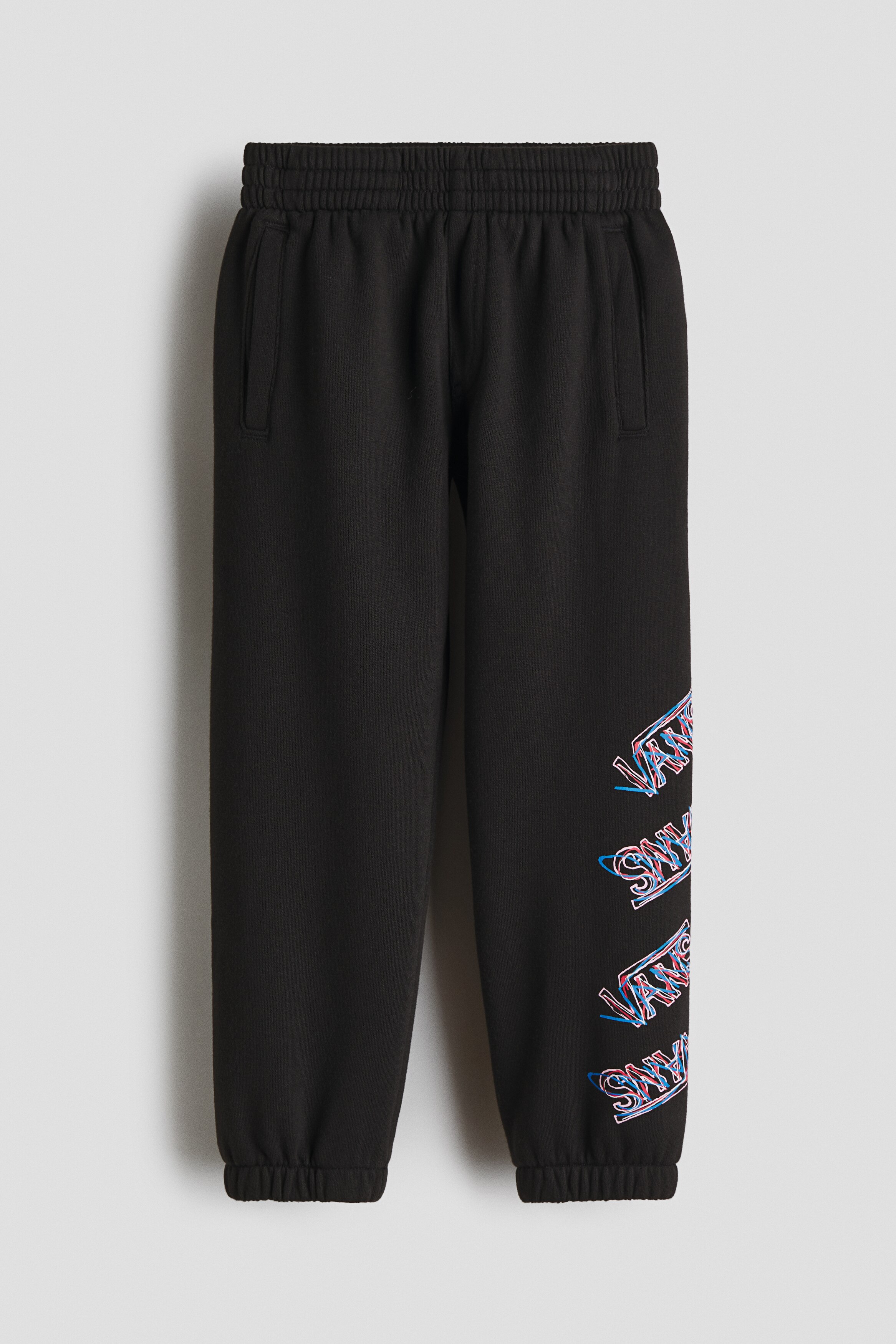 Flicka - Svart Scribbled Past Fleece - Size: 92/98  - H&M
