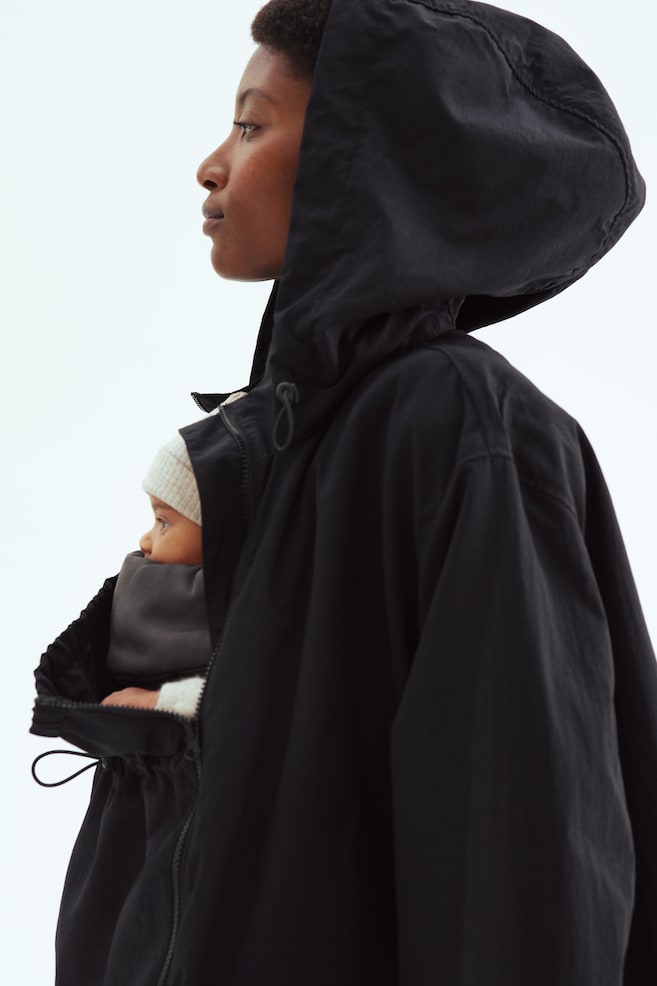 MAMA Before & After Babywearing rain coat - Black - 1