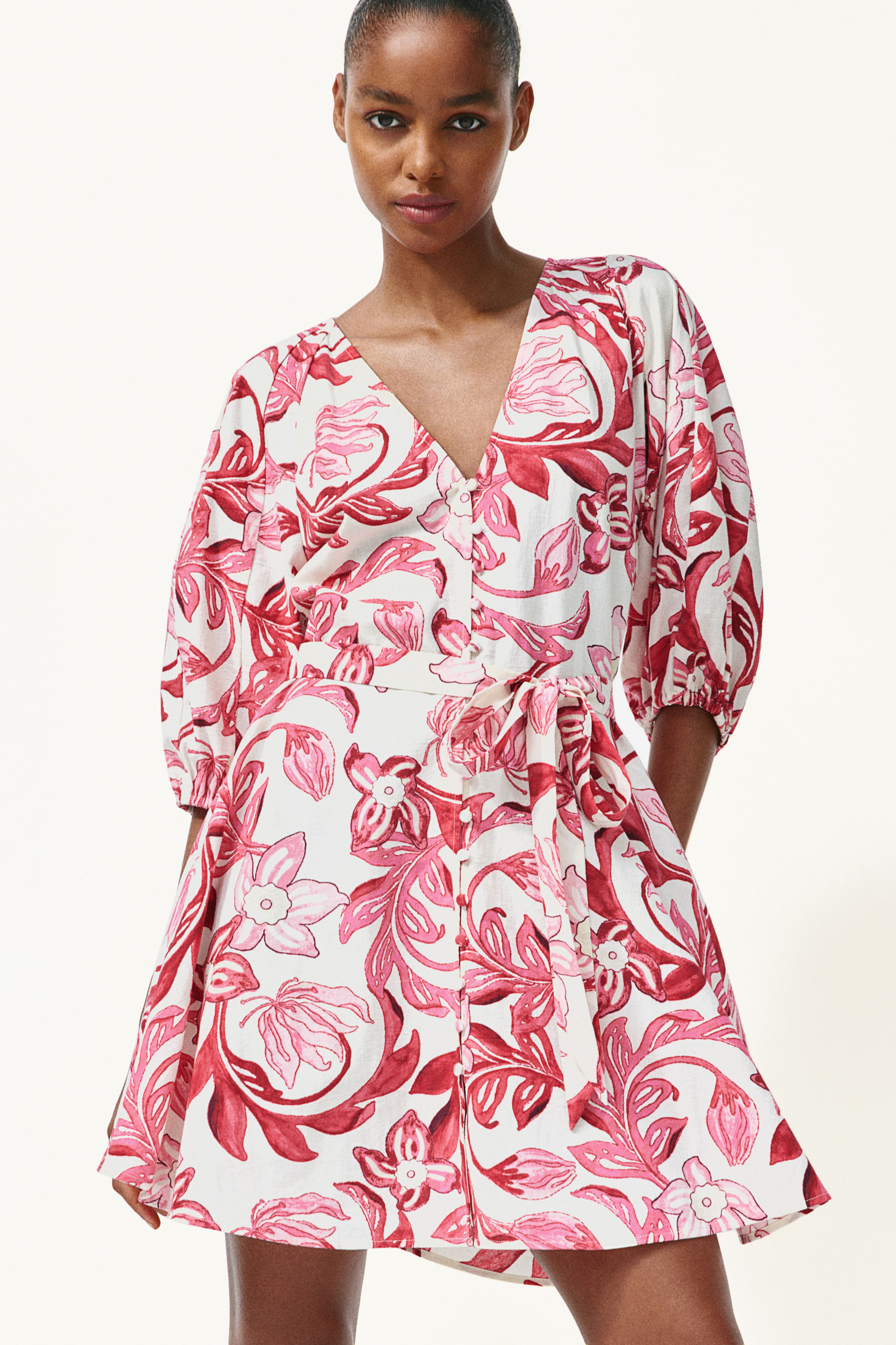 Robe rose fashion h&m