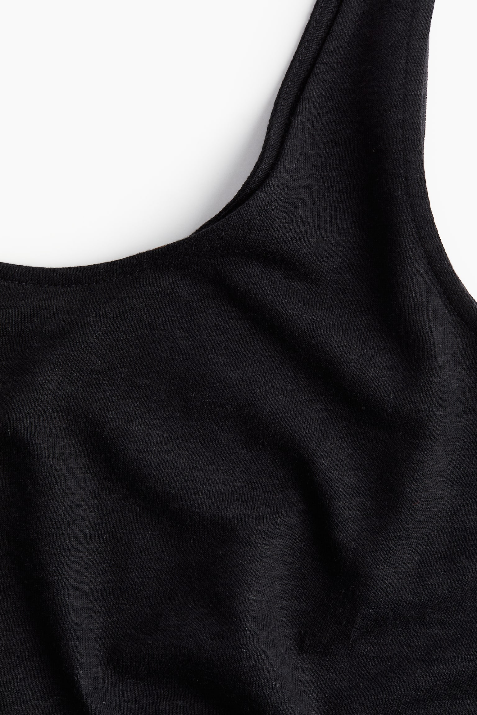 Linen Blend Tank - Black/White - 7