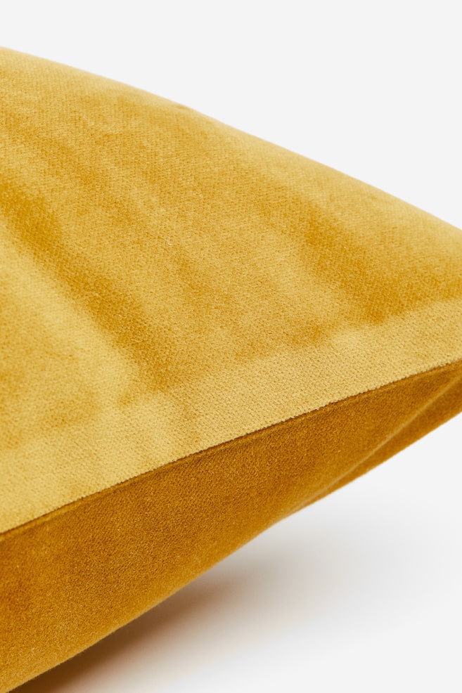 Cotton velvet cushion cover - Yellow/Dark grey/Sage green/Red/dc/dc/dc/dc/dc/dc/dc/dc/dc - 2