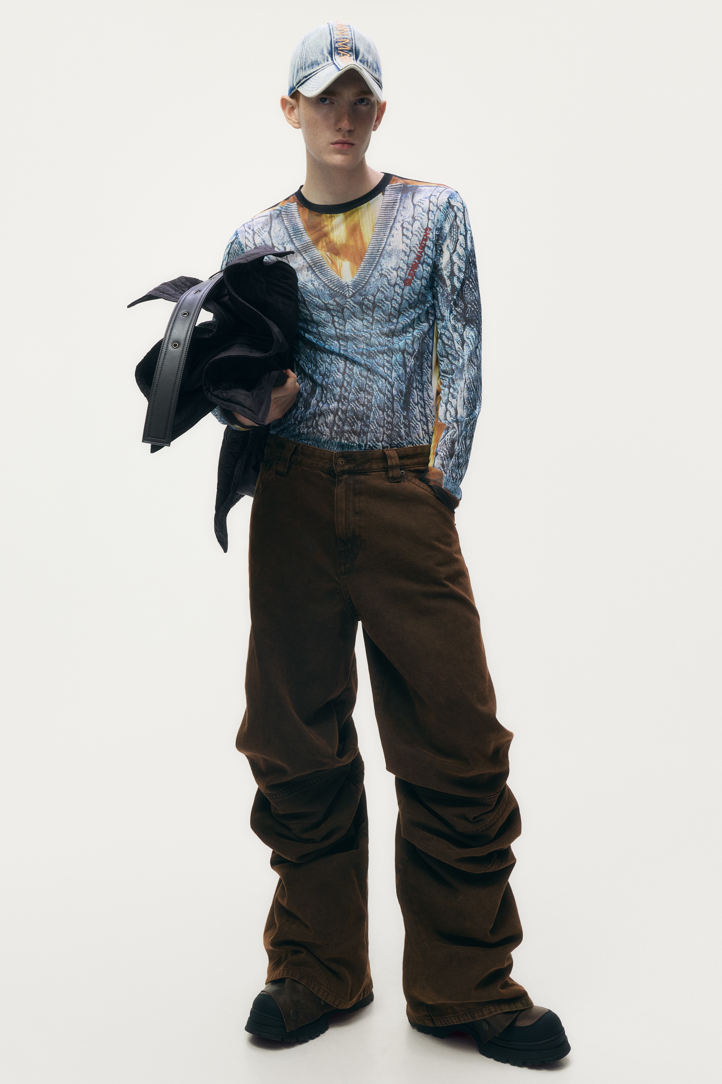 グレンマーティンス スラウチーツイルパンツ スラウチーツイルパンツ - ダークブラウン - Men | H&M JP