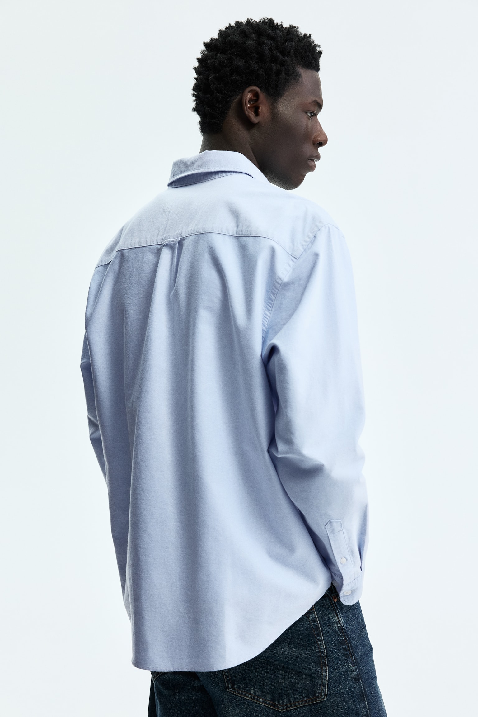 Regular Fit Oxford shirt - Light blue/White/Black/Green/Striped/Light blue/Striped/White/Pinstriped/Light blue/Striped - 6