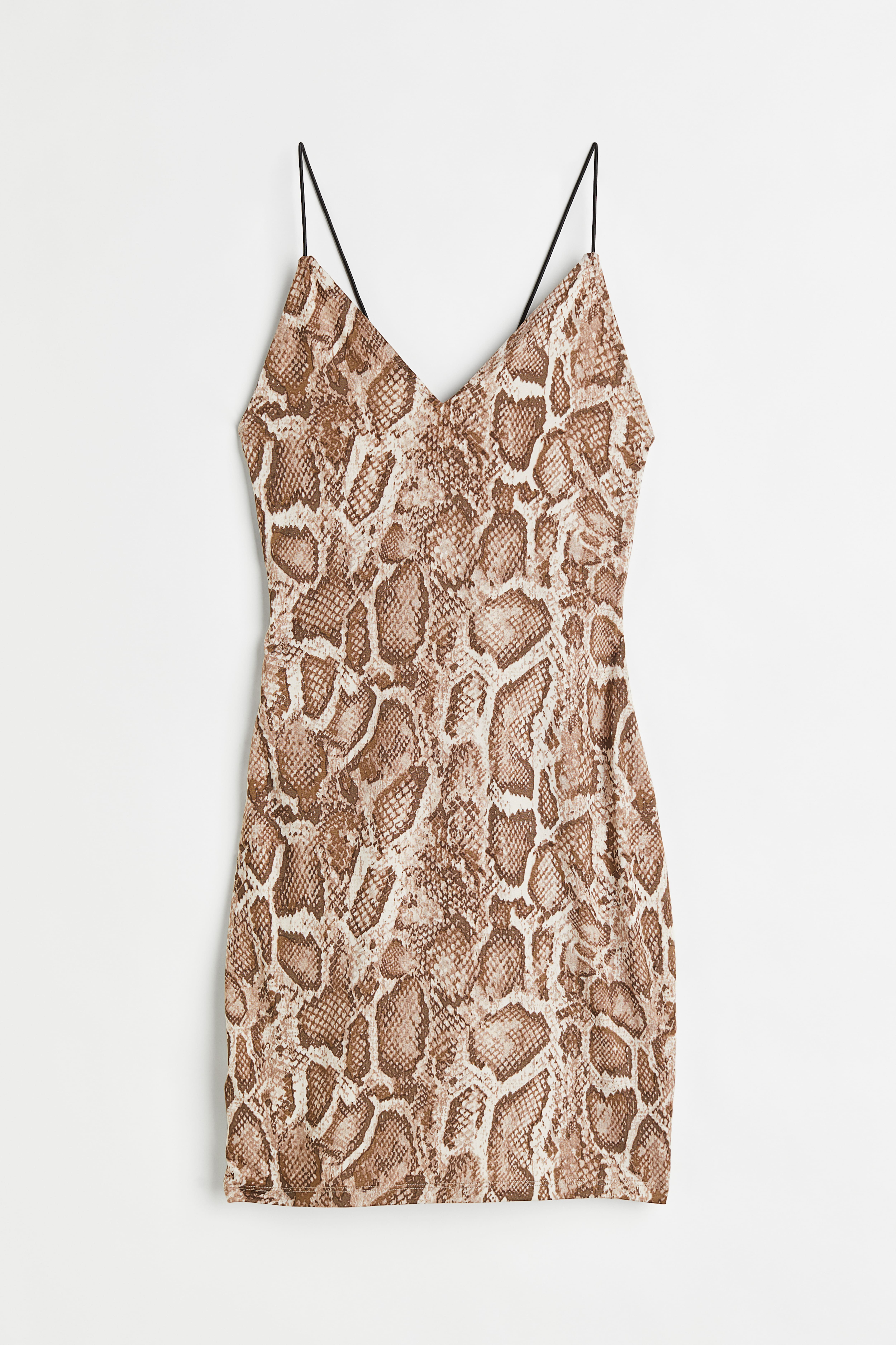 H and m snake print dress best sale