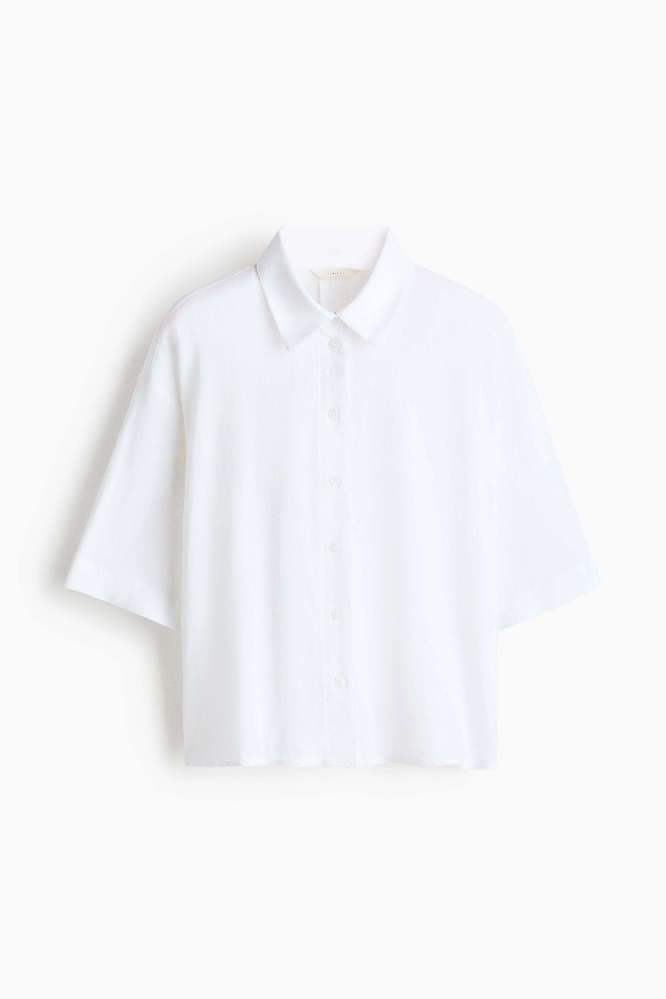 Oversized Bluse aus LeinengemischModell