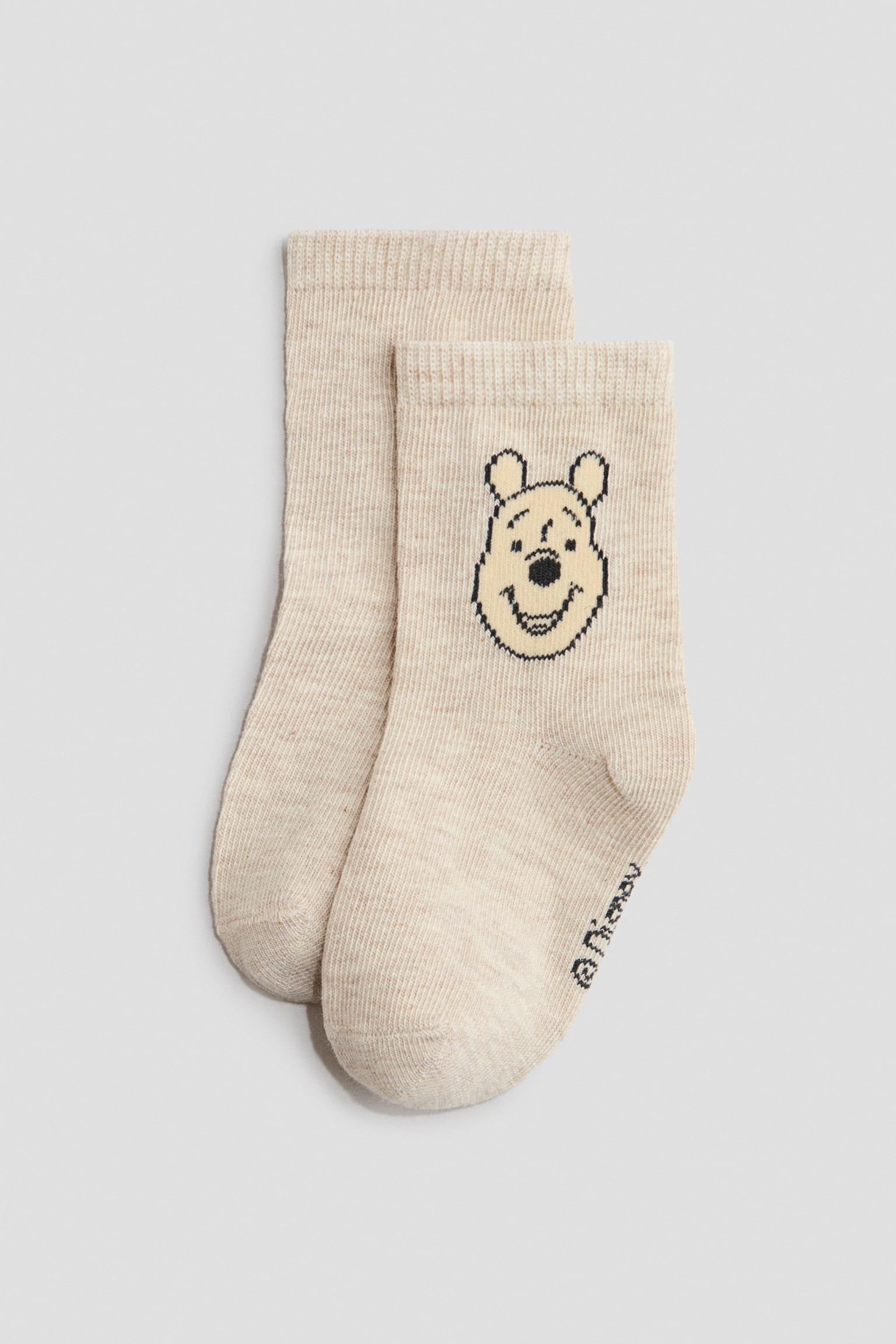 3-pack motif-detail socks - Yellow/Winnie the Pooh/Powder pink/Minnie Mouse/Grey/Mickey Mouse/Beige/Peter Rabbit - 2