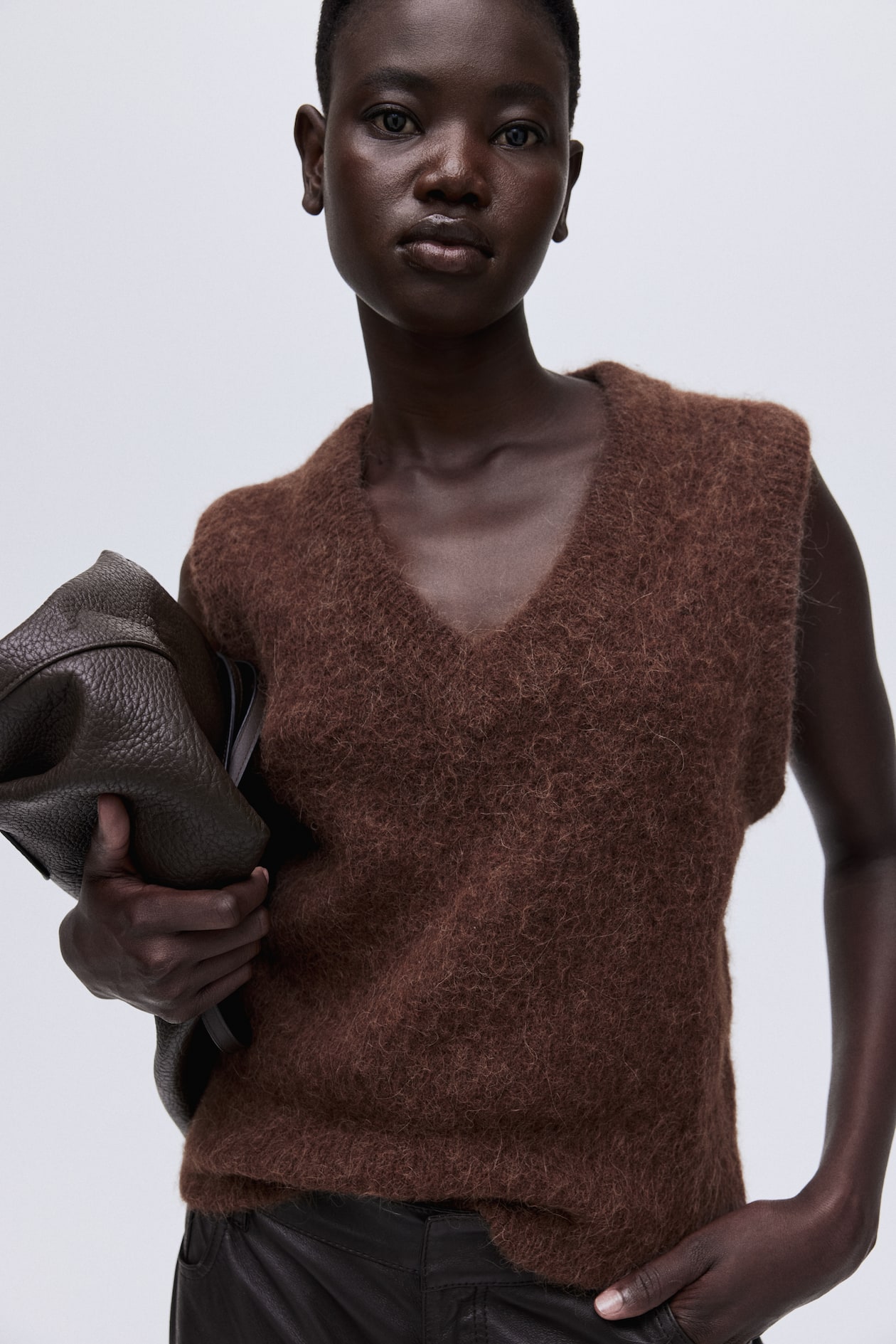 Alpaca-Blend Sweater Vest - image 3