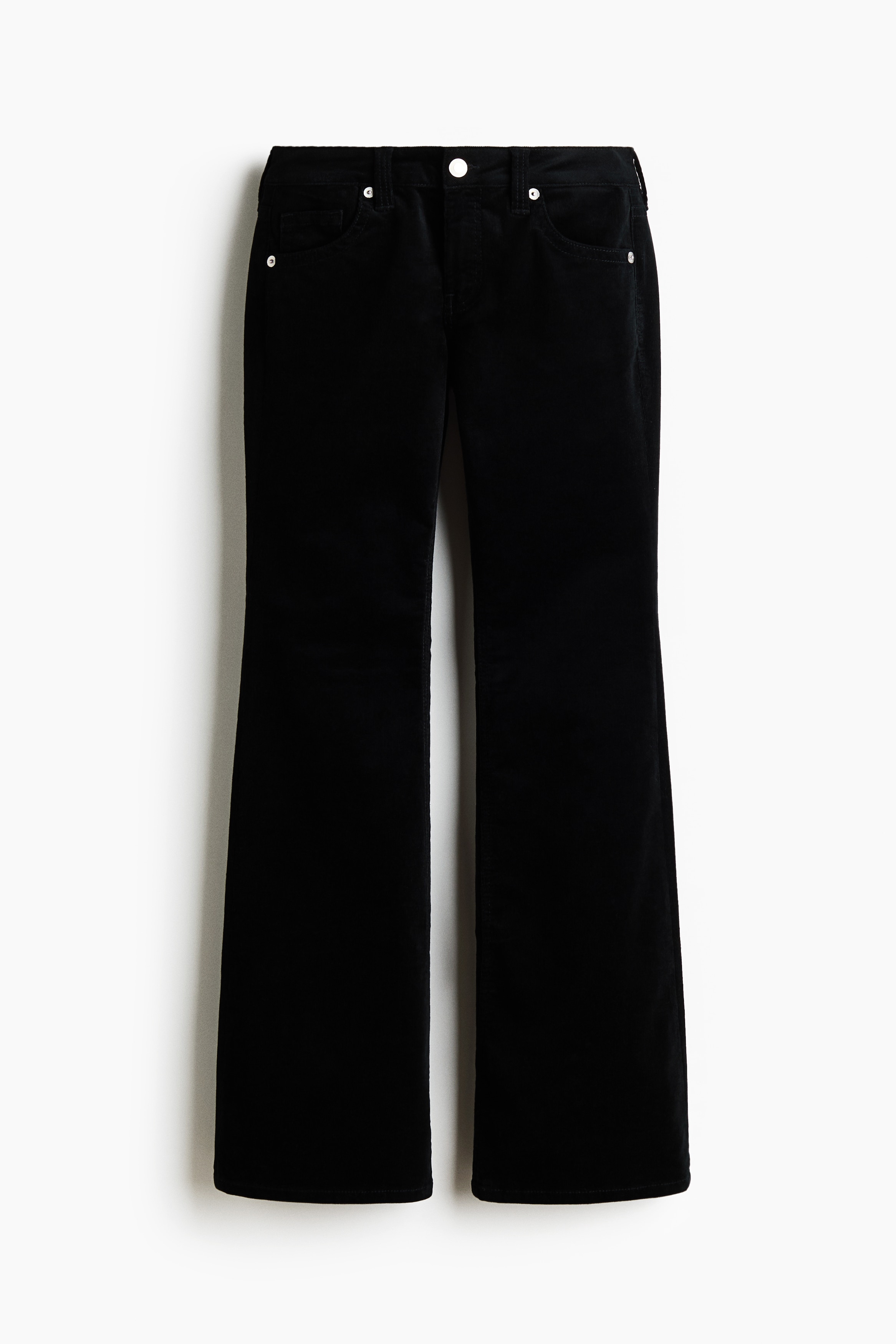 Flared Corduroy Pants - Black/Dark green/Dark brown