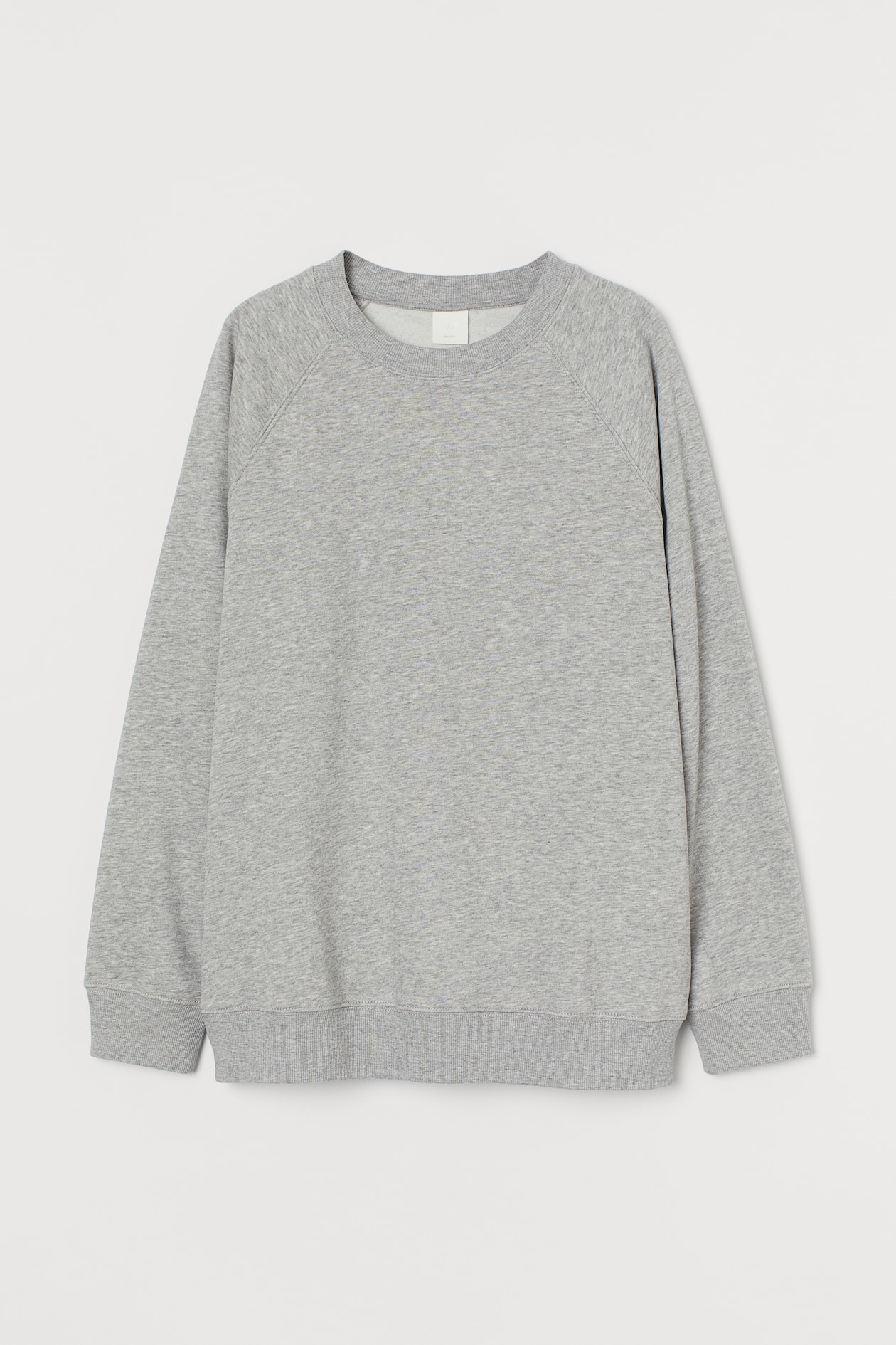 Sweatshirt - Round Neck - Long sleeve - Gray melange - Ladies | H&M US