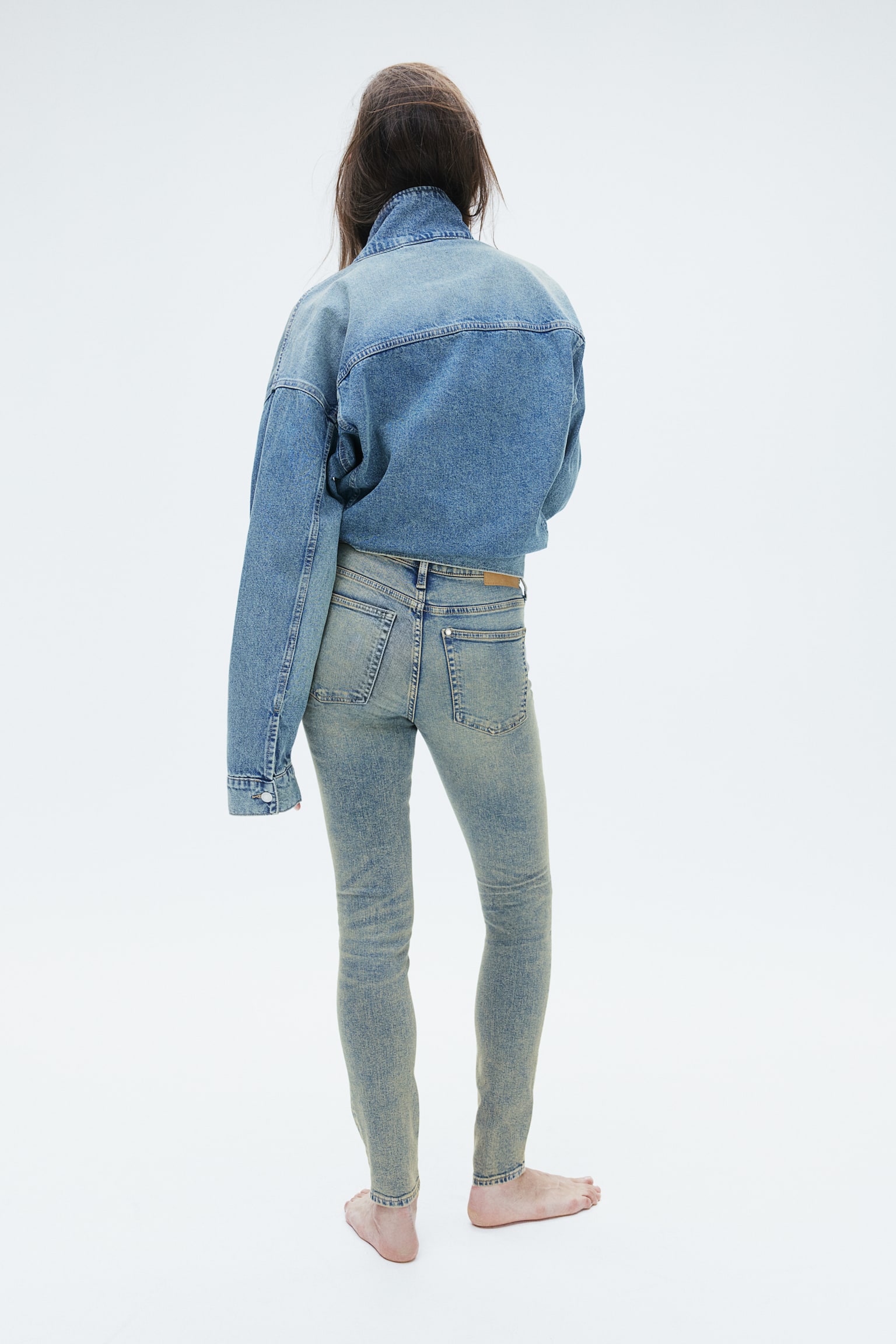 Skinny Regular Ankle Jeans - Light denim blue/Beige/Black/Black/Denim blue/Denim blue/Light denim blue - 5