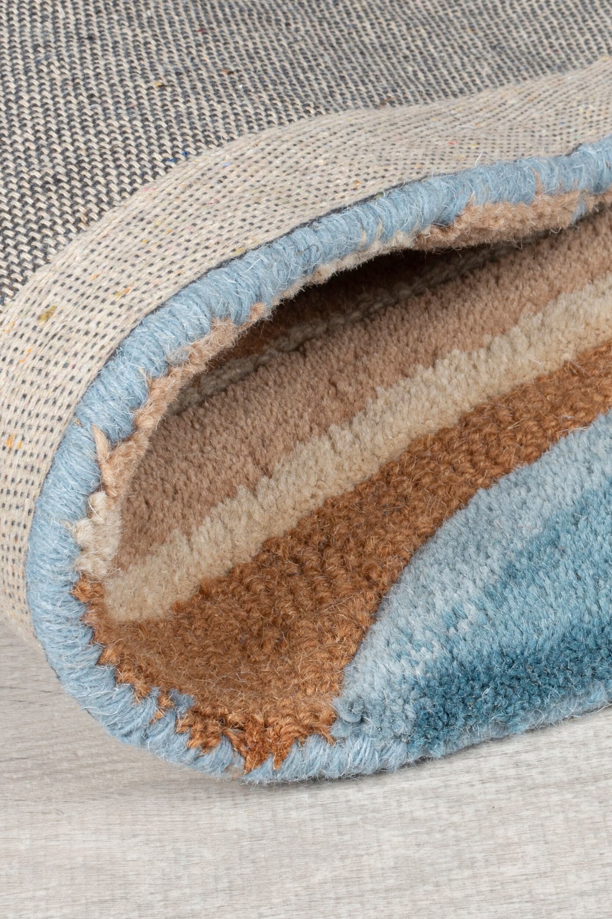 Matta Med Abstrakta Flöden I Ull - Blå - Flair Rugs - Home All | H&M SE