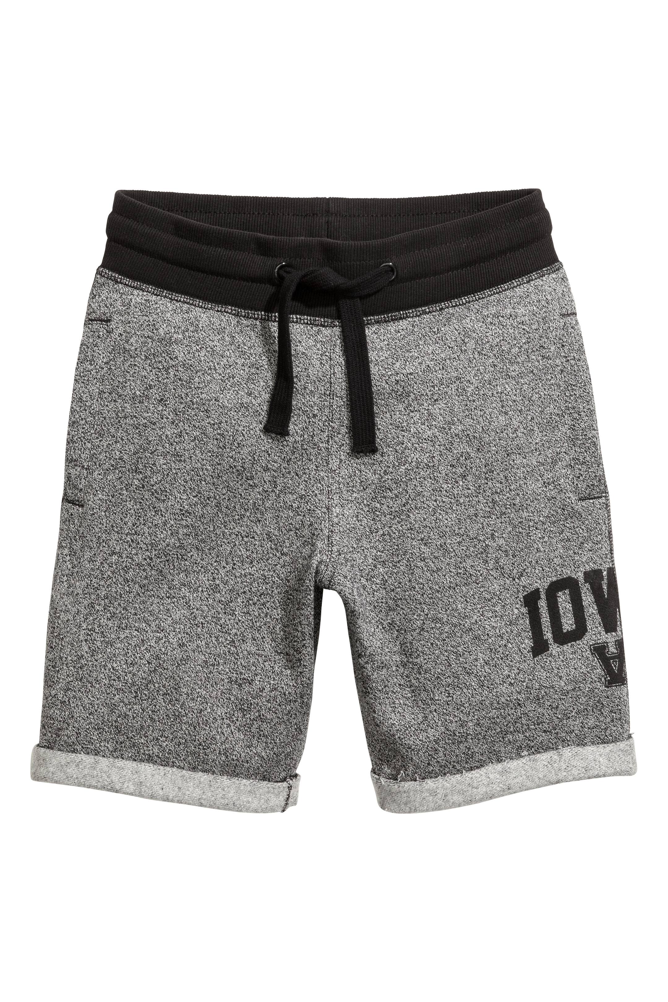 View larger image: Sweatshirt shorts - Black marl - Kids | H&M GB 1