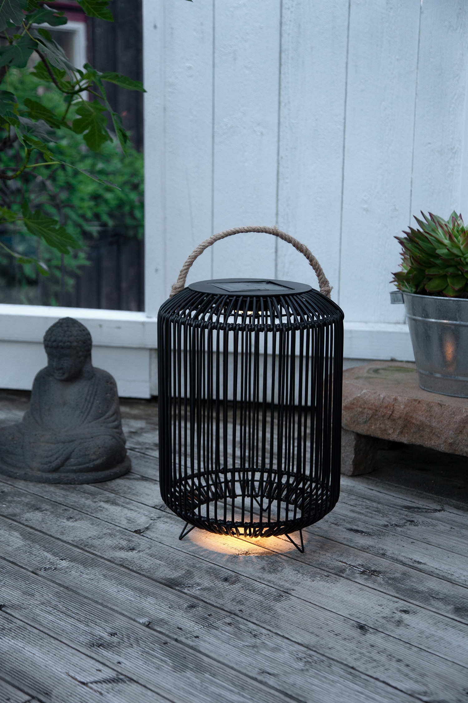 Aurinkokennokoriste Sunlight 48 cm - Musta