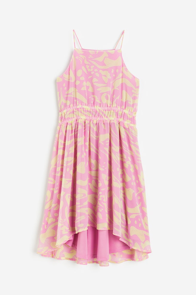 Mønstret kjole - Rosa/Mønstret/Lys rosa/Hvid/Blomstret