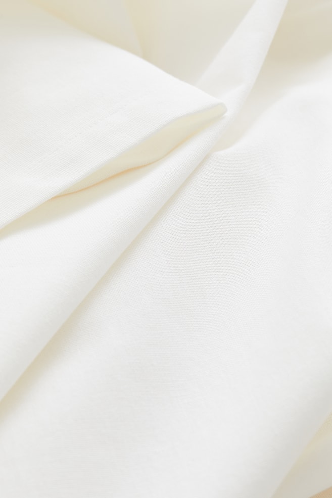 Cotton tablecloth - White/Dark grey/Dark brown - 2