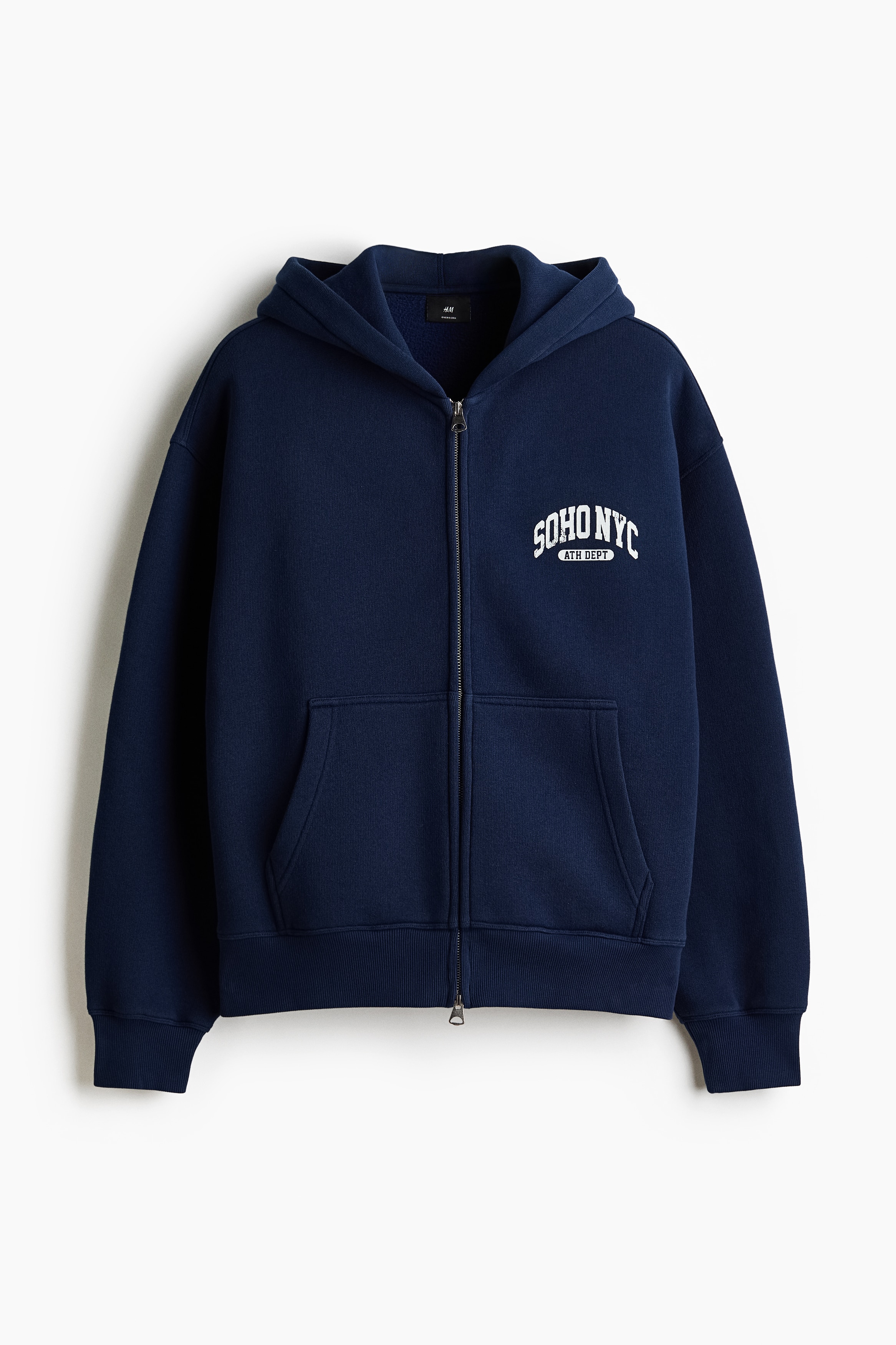 Oversized Printed Hooded Jacket - Navy blue/SoHo NYC/Gray melange/SoHo NYC/Black/SoHo NYC