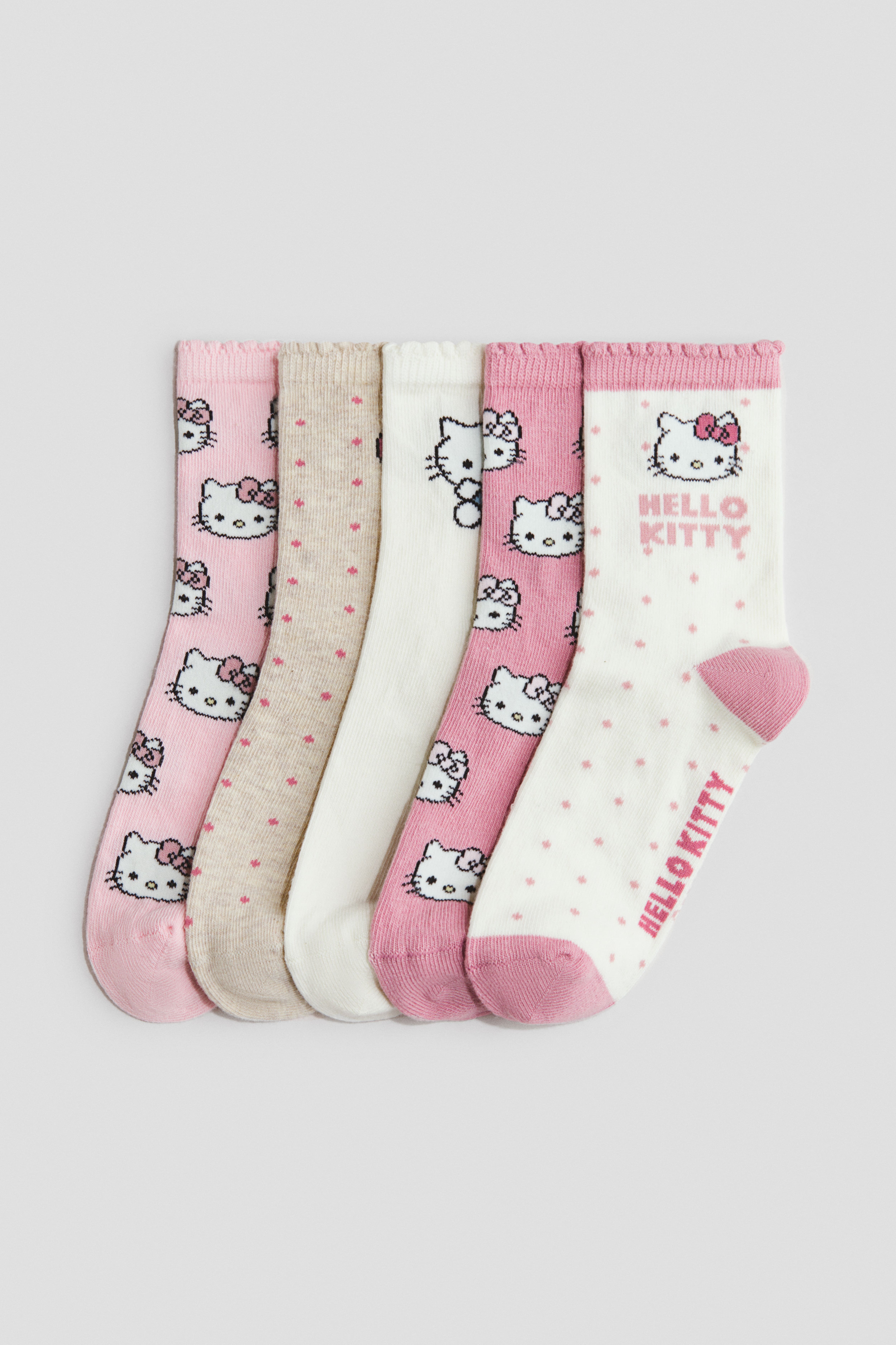 5-Pack Motif-Detail Socks