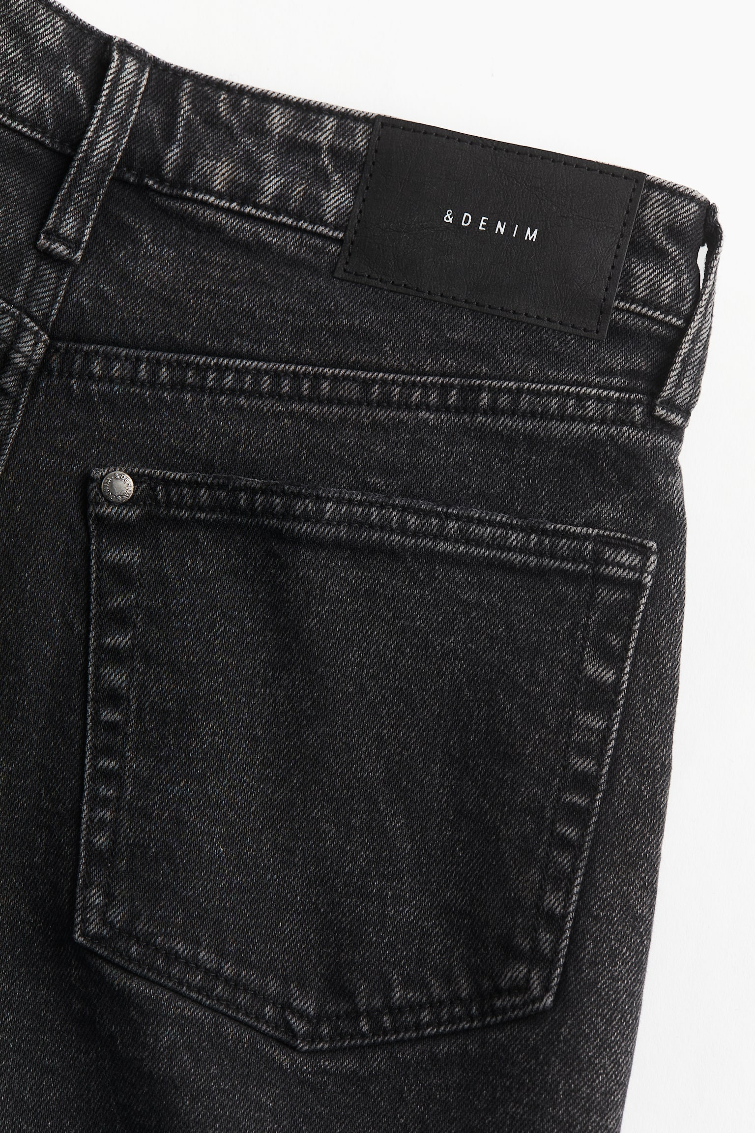 Mom Ultra High Denim shorts - Black/Black/Light denim blue - 6