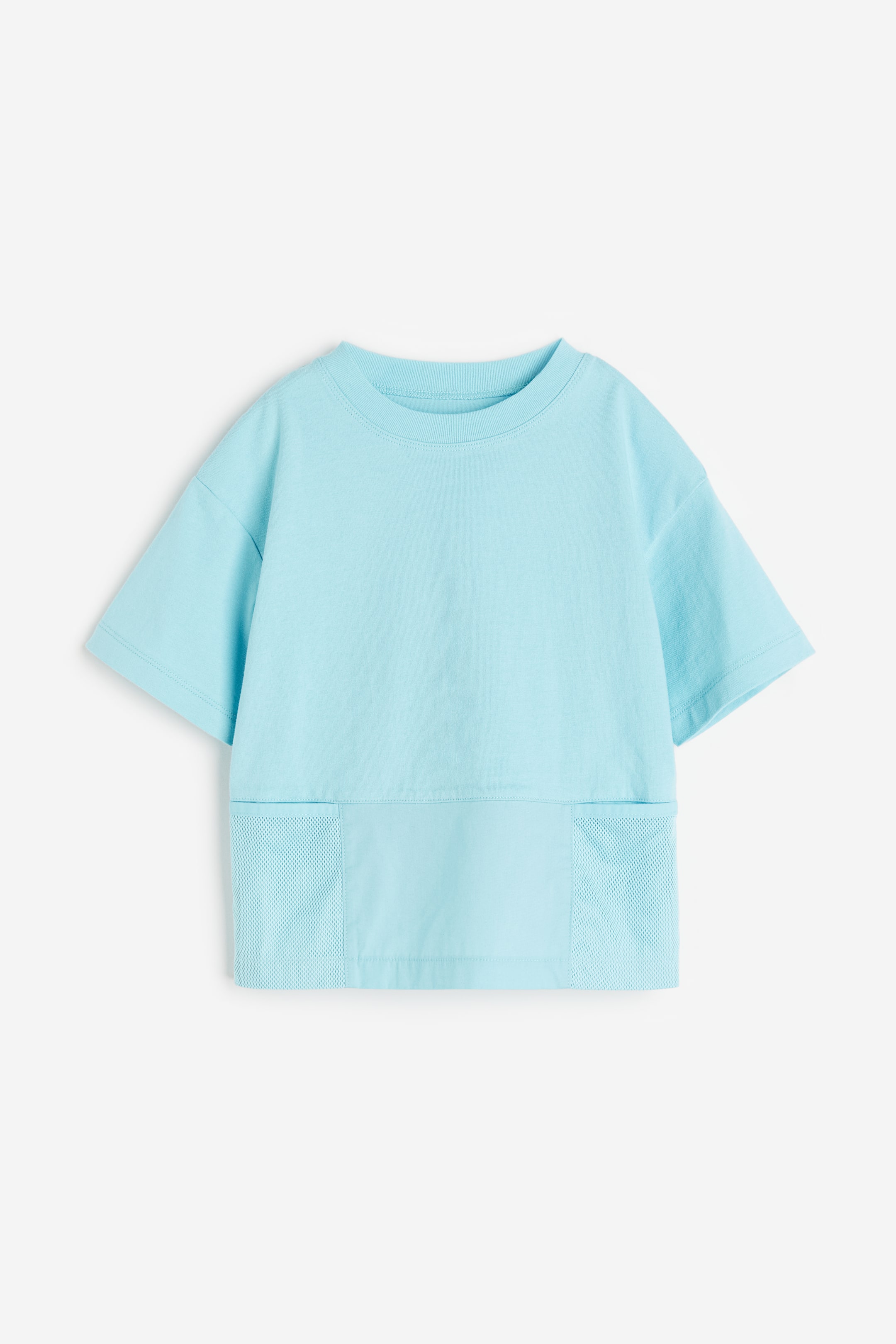 이미지 확대 보기: 포켓 디테일 티셔츠 - 터쿼이스 - Kids | H&M KR 1