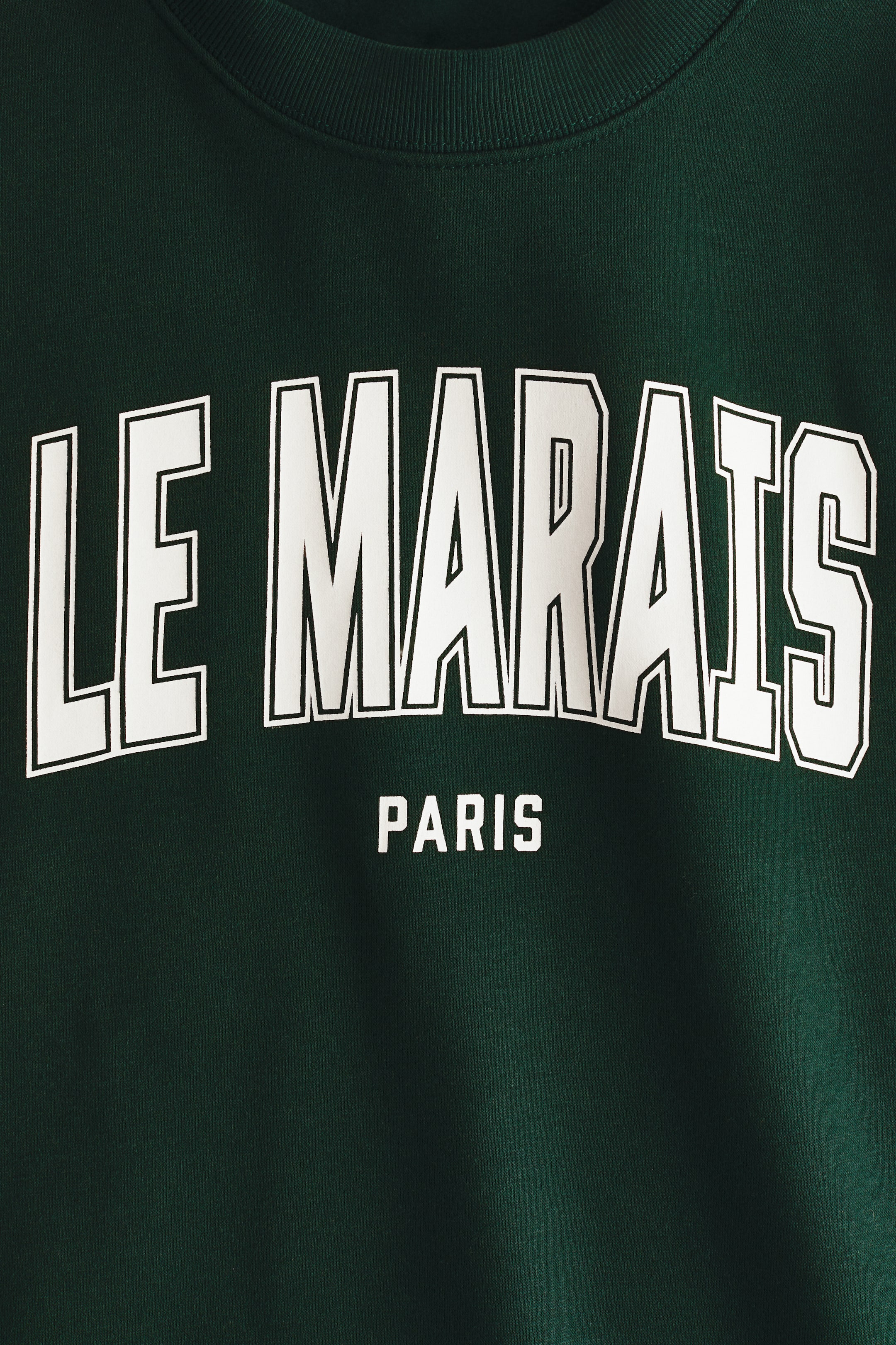 View larger image: Print-motif sweatshirt - Dark green/Le Marais - Ladies | H&M IN 5