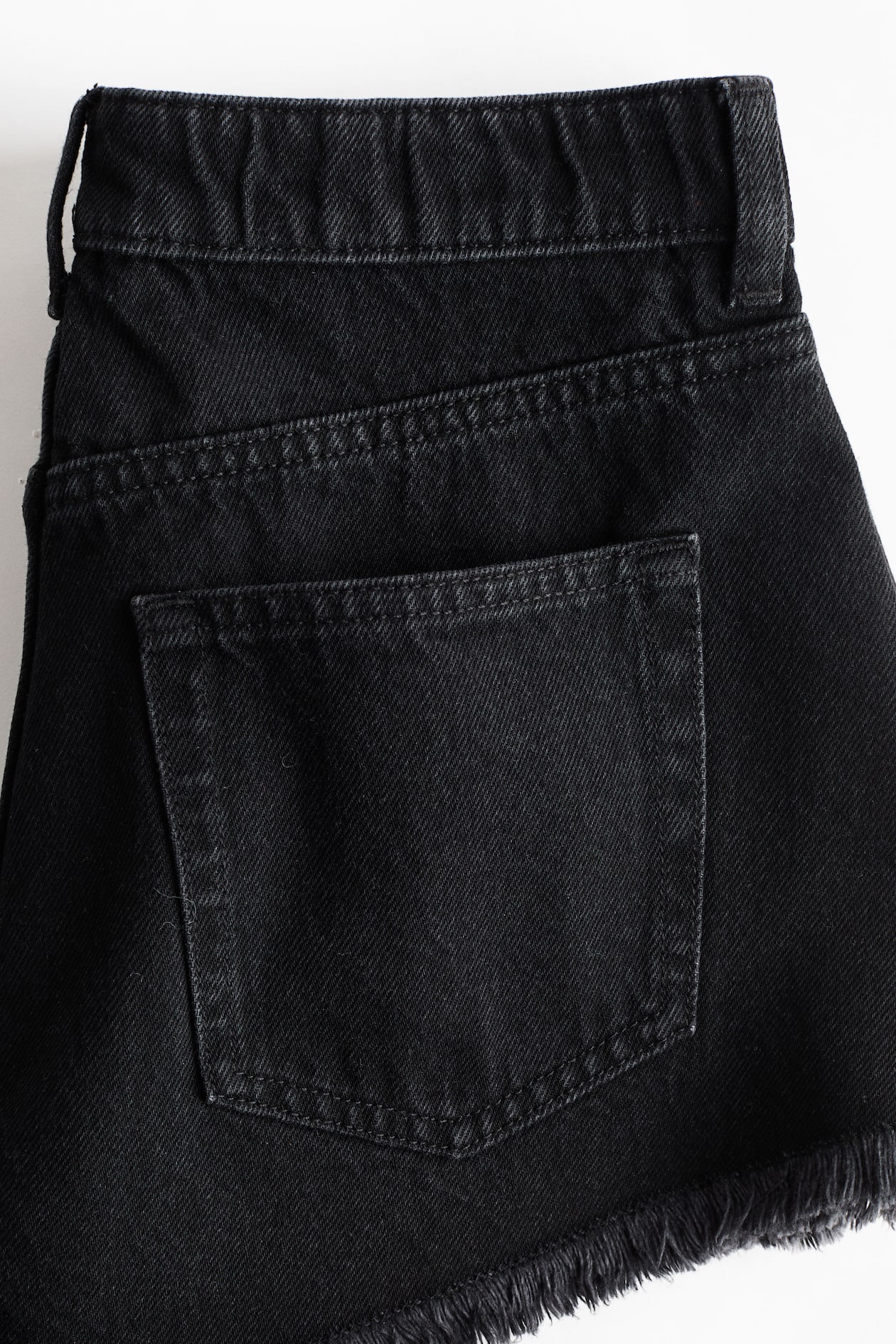Frayed Denim Shorts - image 2
