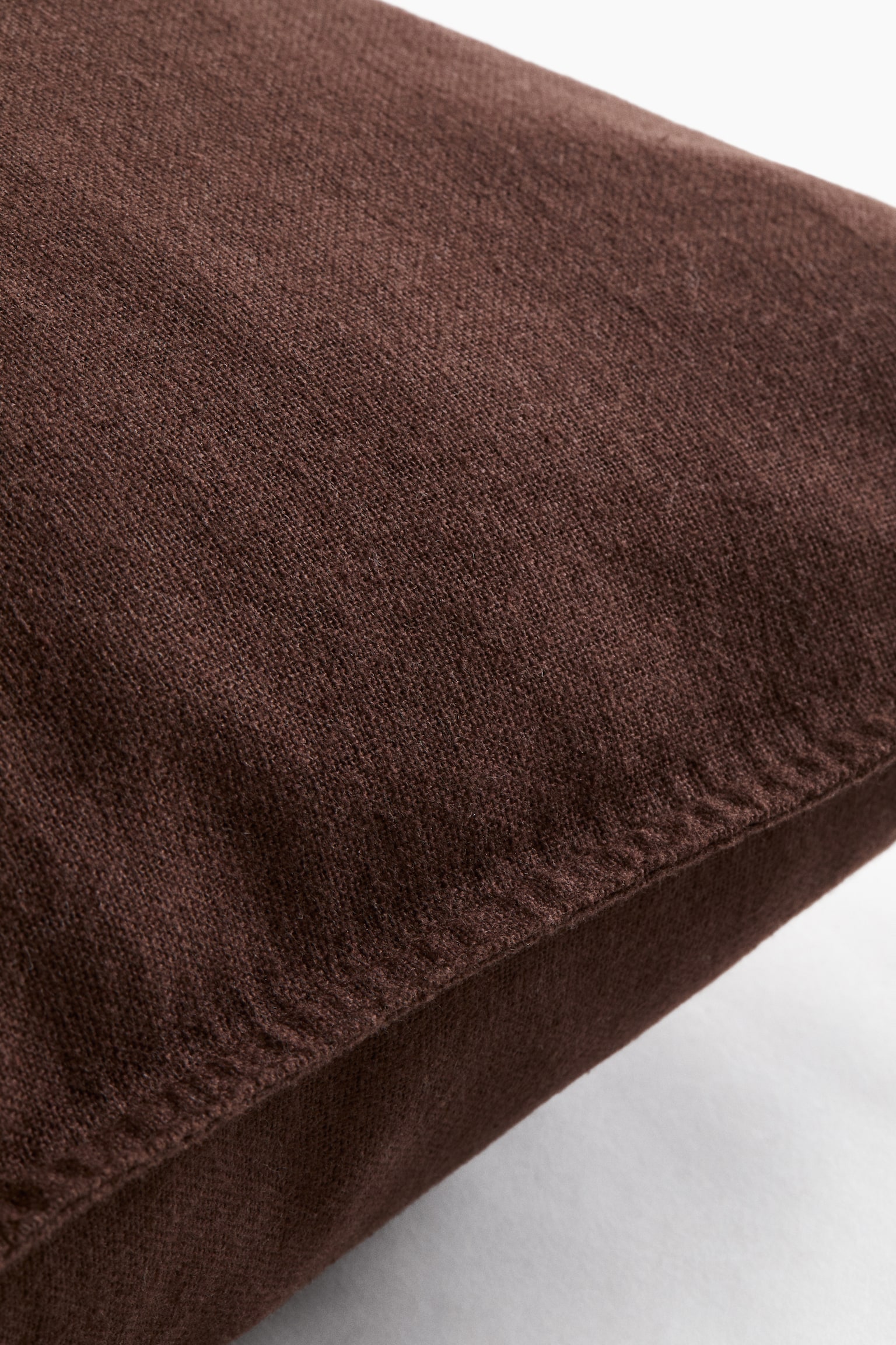 Putetrekk i linmiks - Mørk brun/Lys tåkeblå/Lys tåkerosa/Lys beige - 3