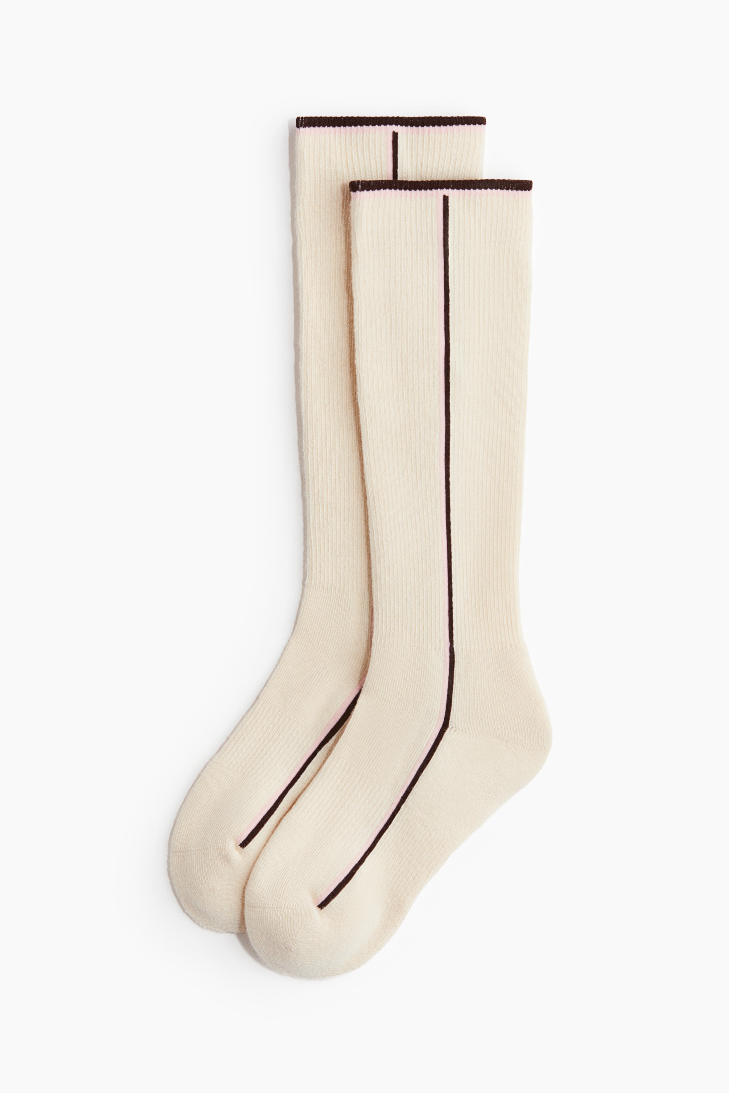 H&M Move - Jente - Beige Skistrømper i ullmiks - Size: 37/39