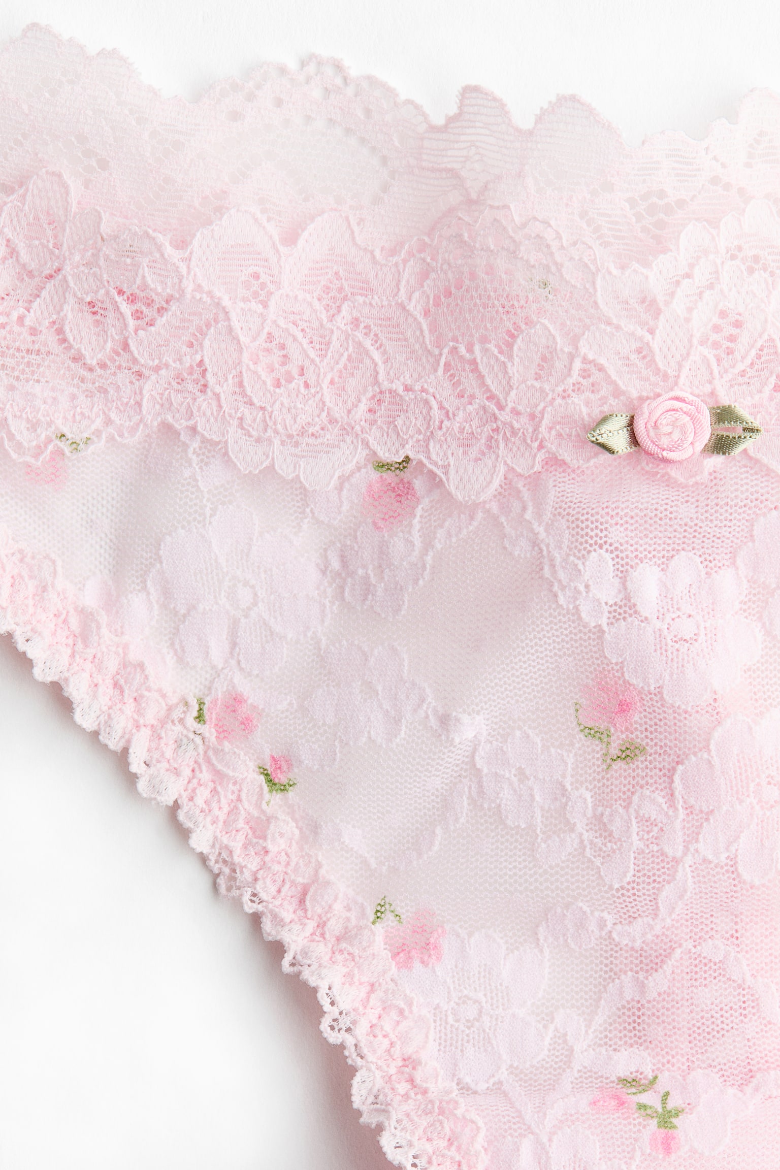 2-pack lace thong briefs - Pink/Floral - 6