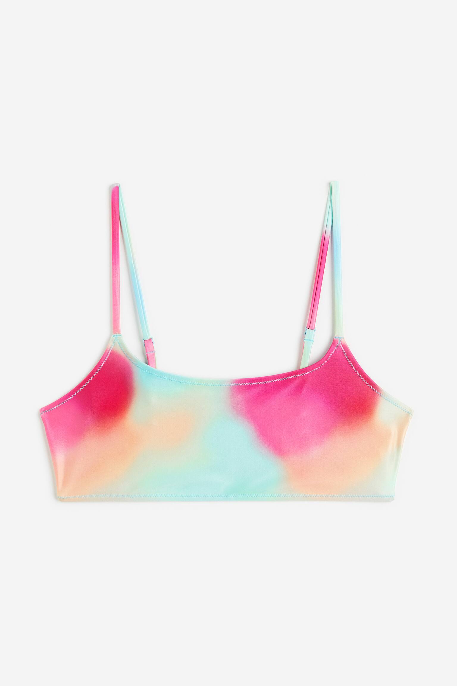 Bikinová podprsenka - Růžová/vzor