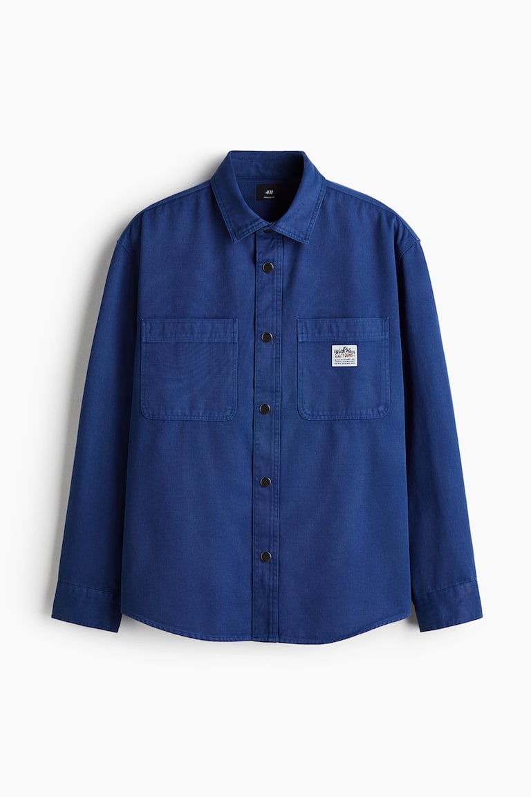Downtime Layered — Oversized Fit Canvas overshirt