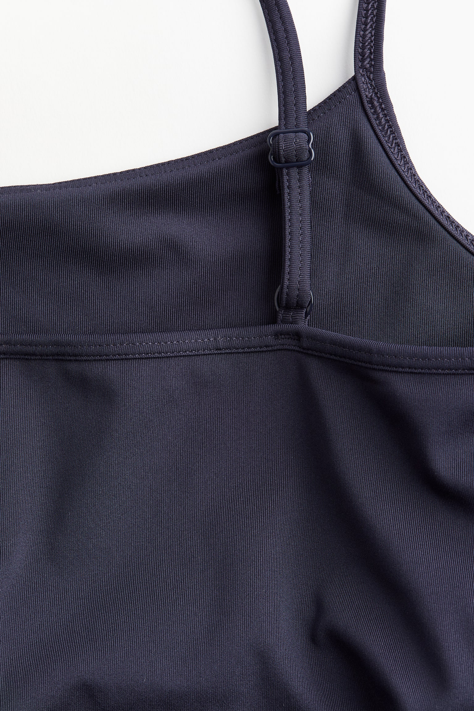 Cropped sports vest top in DryMove™ - Navy blue/Dark grey/Beige/White - 8