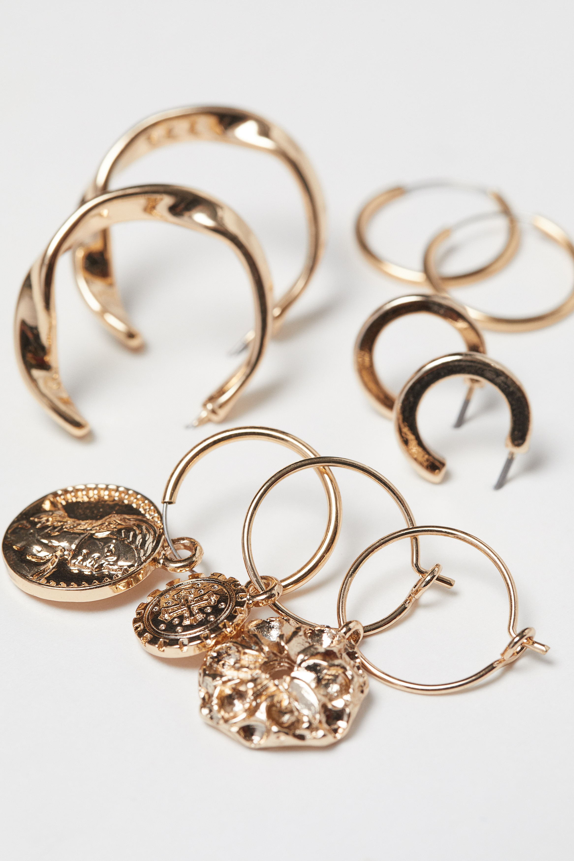 Boucles D'oreilles Cœur Dorées Acier Inoxydable - Créoles élégantes Hypoallergéniques Pour Femme, Cadeau