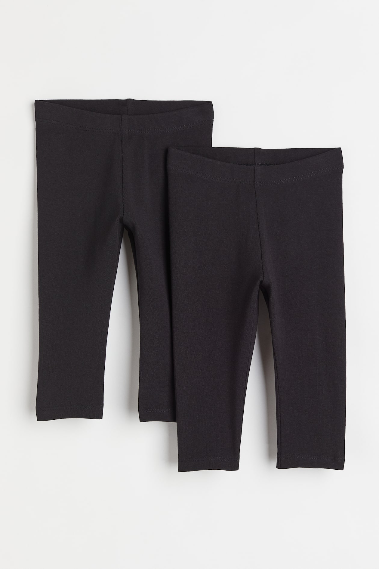 2-pack Leggings - Regular waist - Long - Black - Kids | H&M US