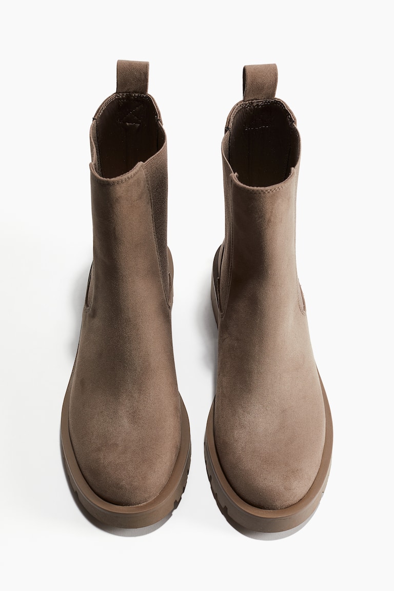 Chelsea boots Dark greige Ladies H&M IE