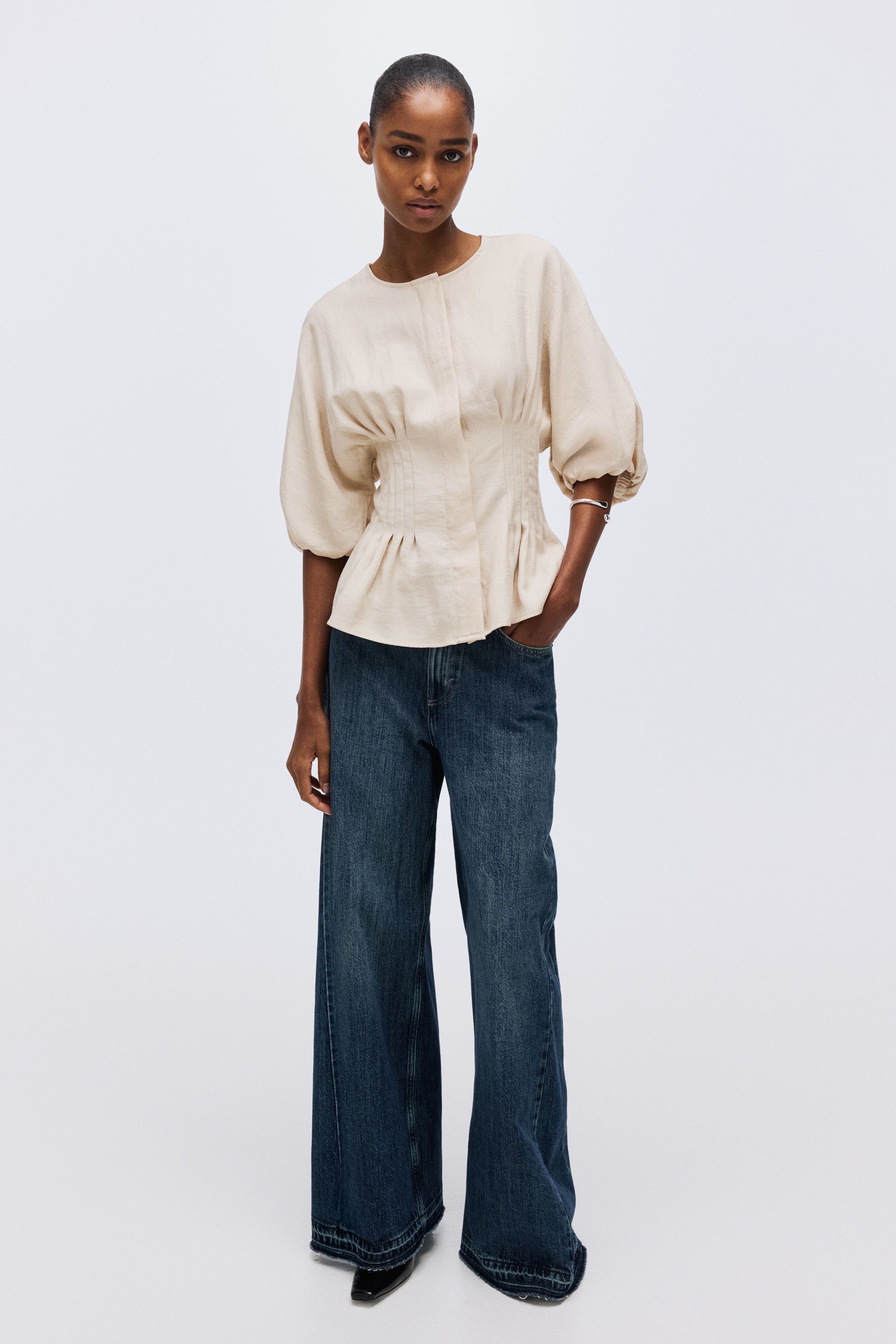 Waisted blouse