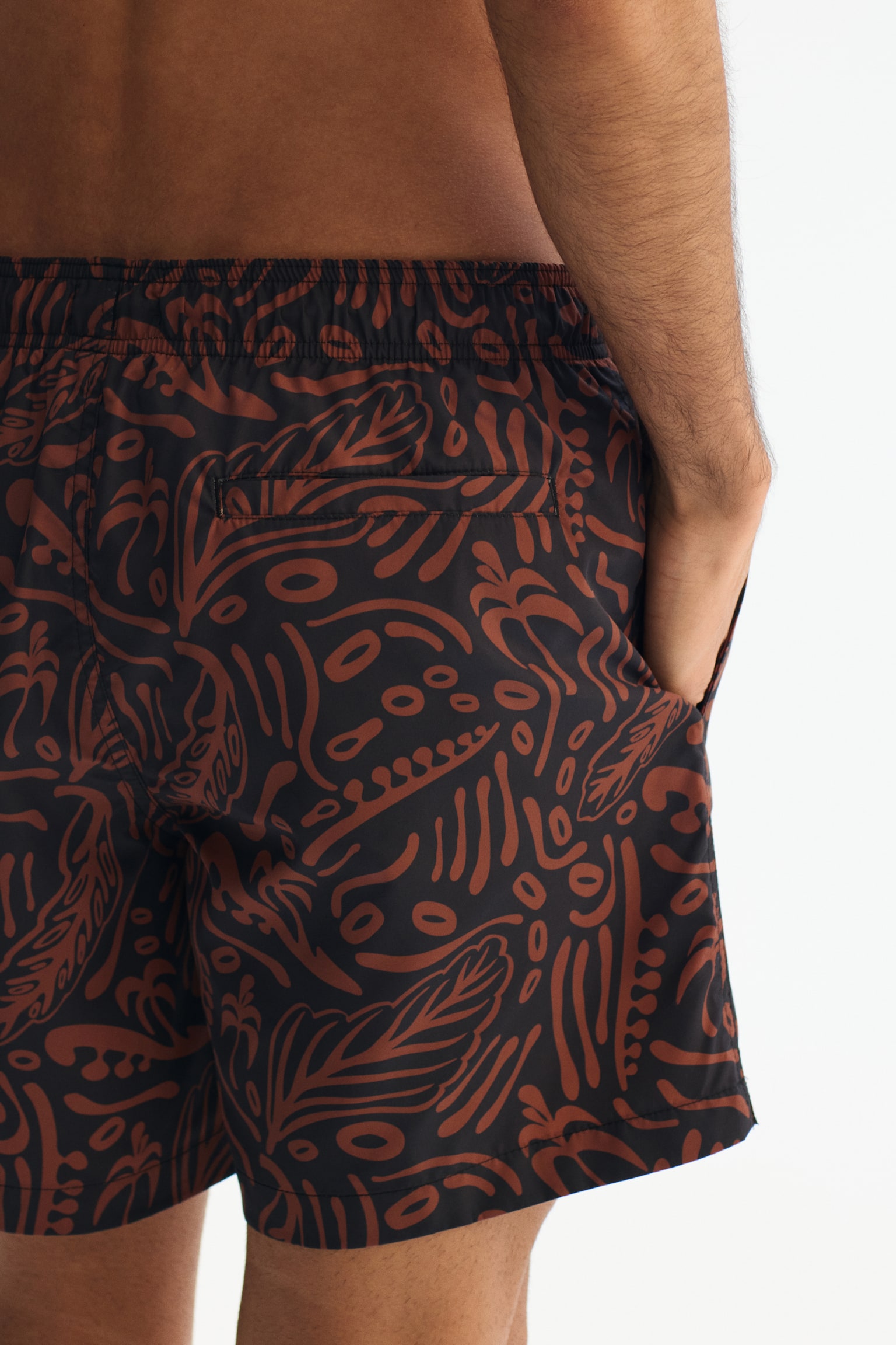 Patterned swim shorts - Brown/Patterned/Black/Patterned/Navy blue/Patterned/Black/Patterned/Navy blue/Patterned/Green/Patterned - 3