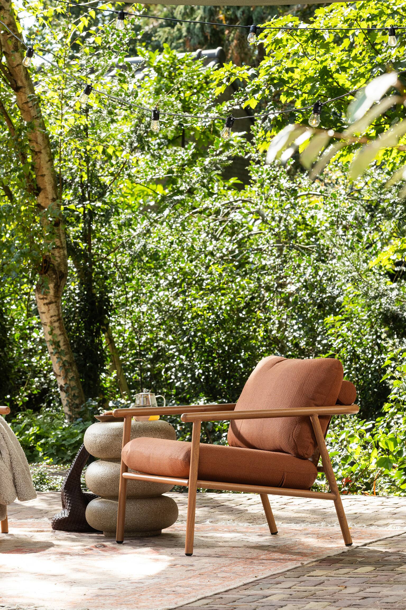 Cavero Garten-loungesessel - Natürlich - 1