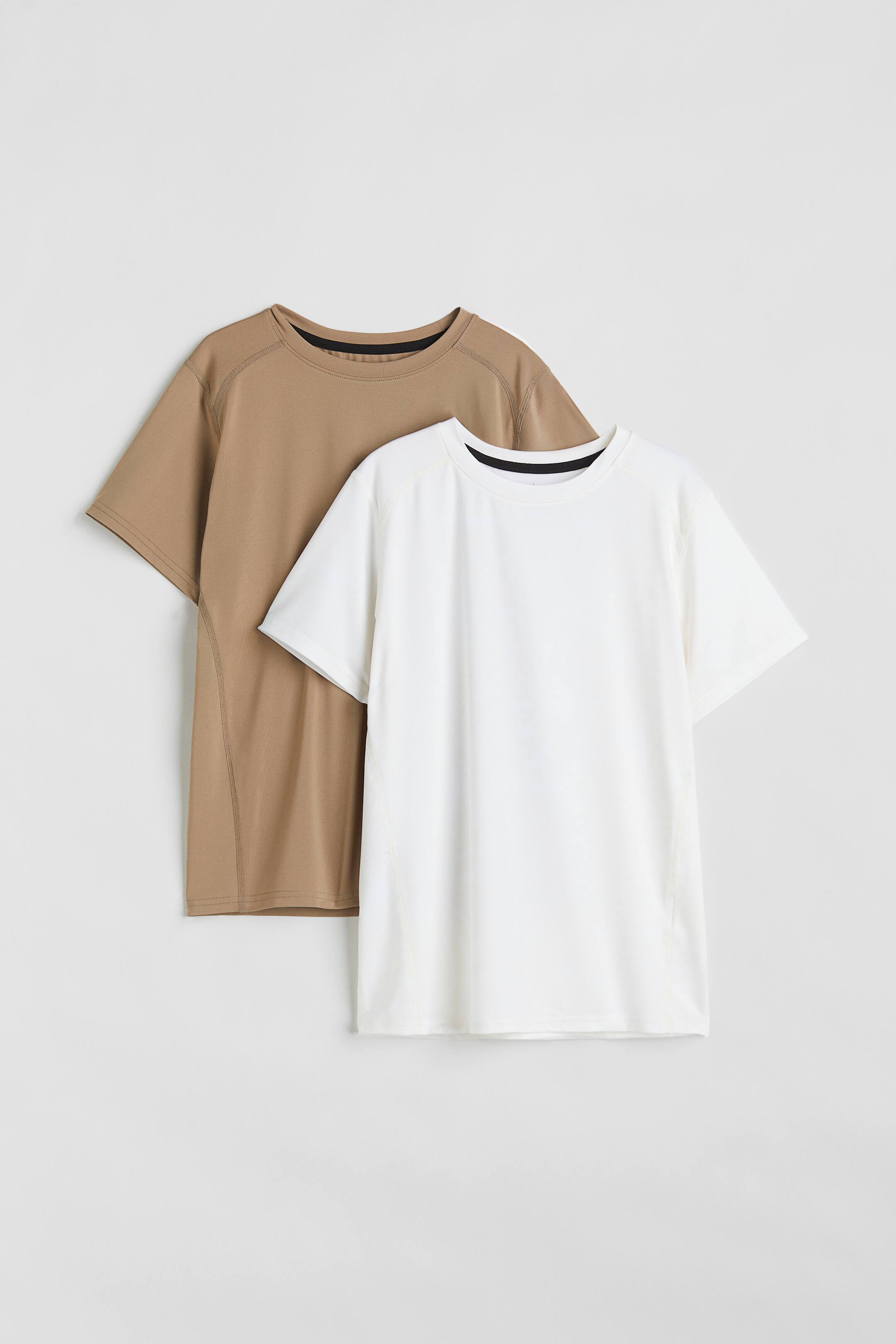 View larger image: 2-pack sports tops - White/Beige - Kids | H&M 1