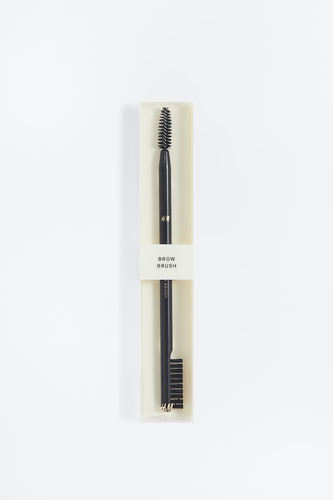 Double-ended brow brush - Black - 3