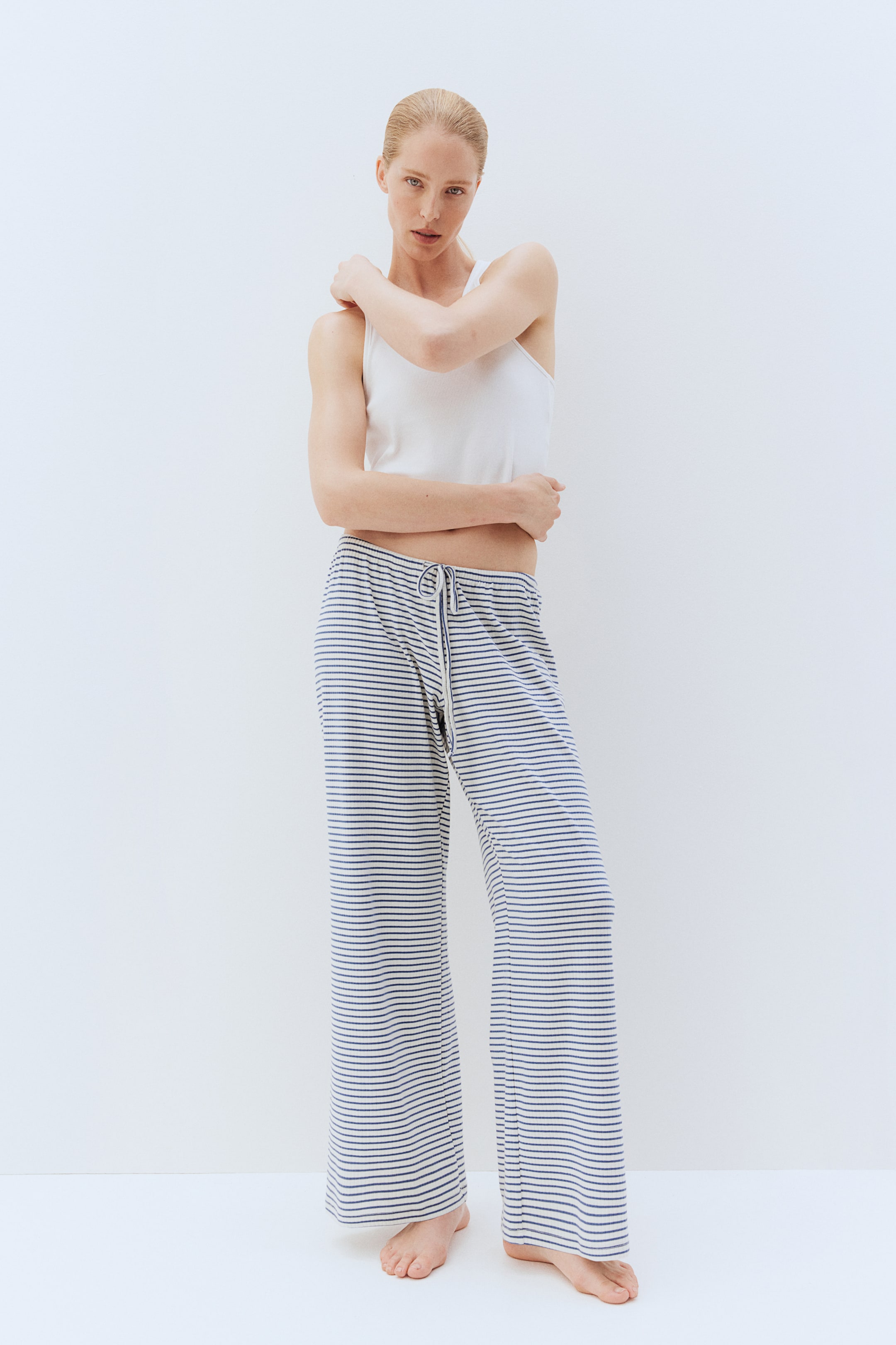 Wide-leg Jersey Pants