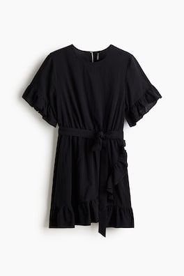 Frill-trimmed dress